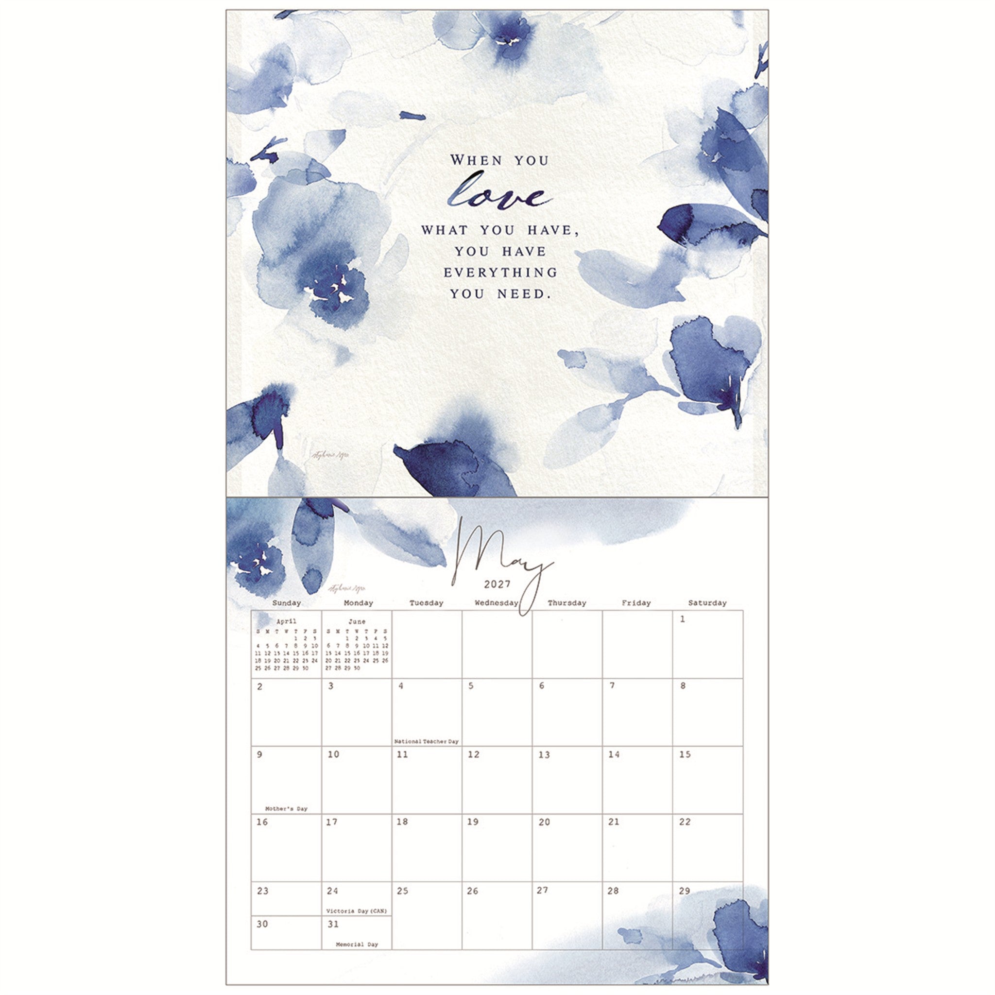 Gratitude Special Edition 2027 Wall Calendar
