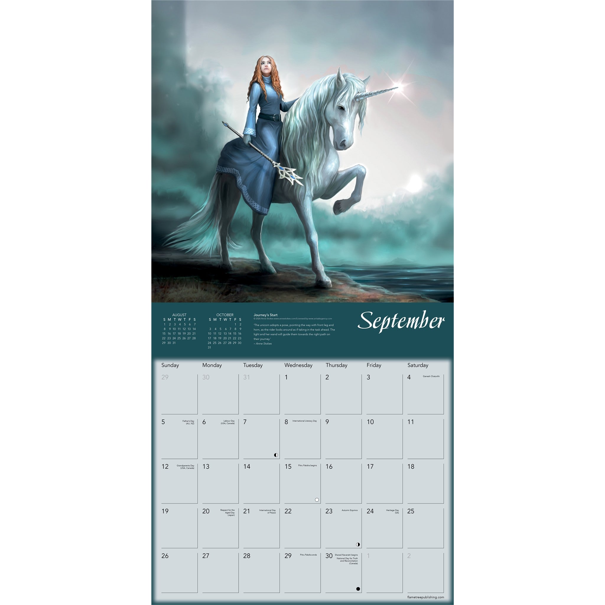 Unicorns by Anne Stokes 2027 Wall Calendar