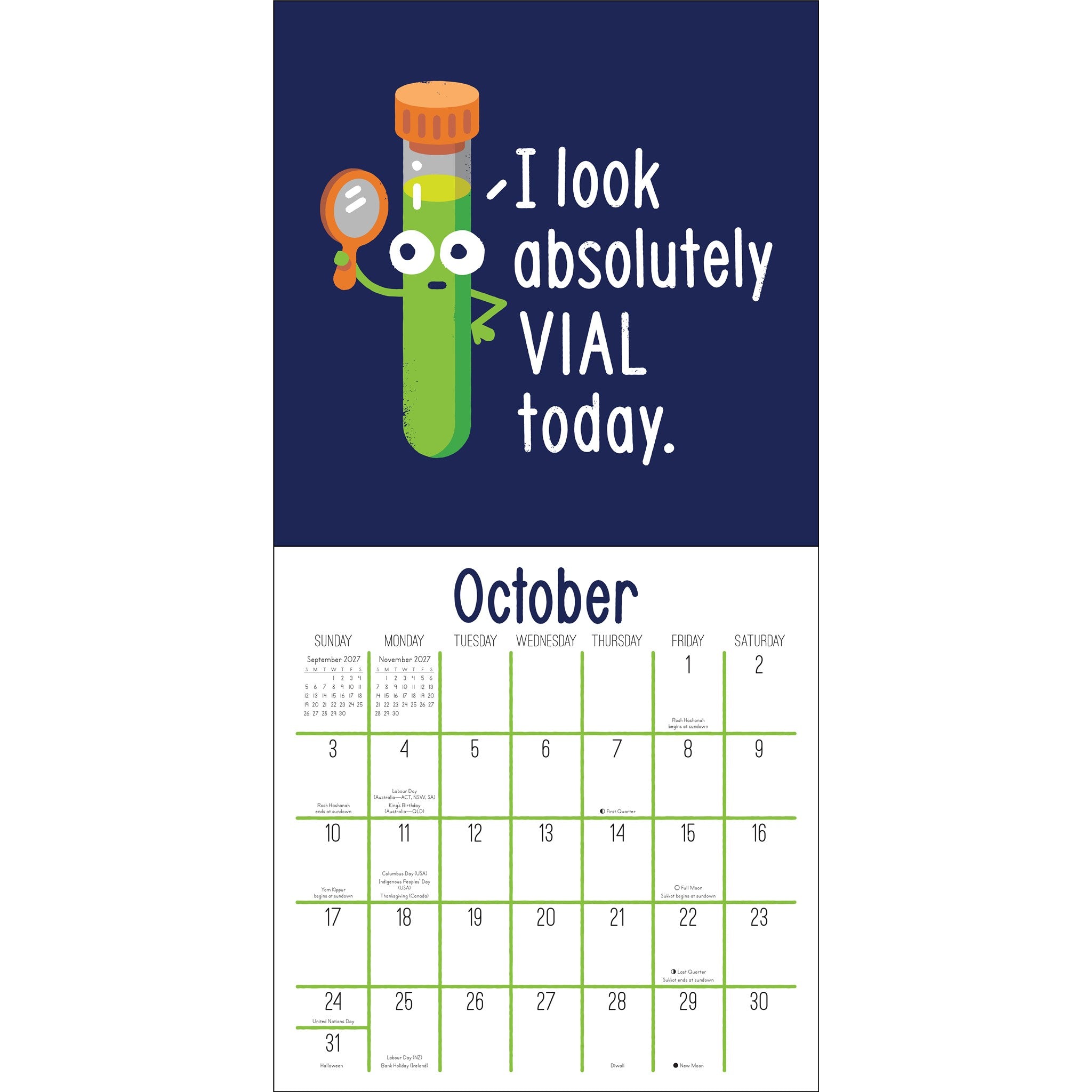 Calendrier mural 2027 – Art de David Olenick – En ligne seulement