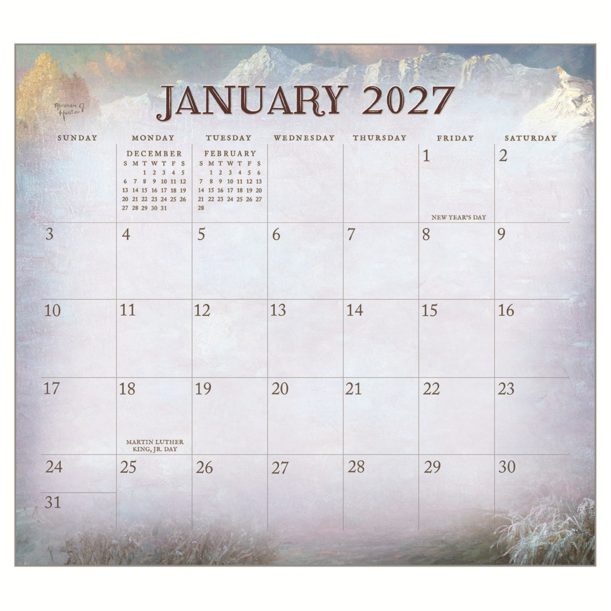 Four Seasons 2027 Wall Calendar