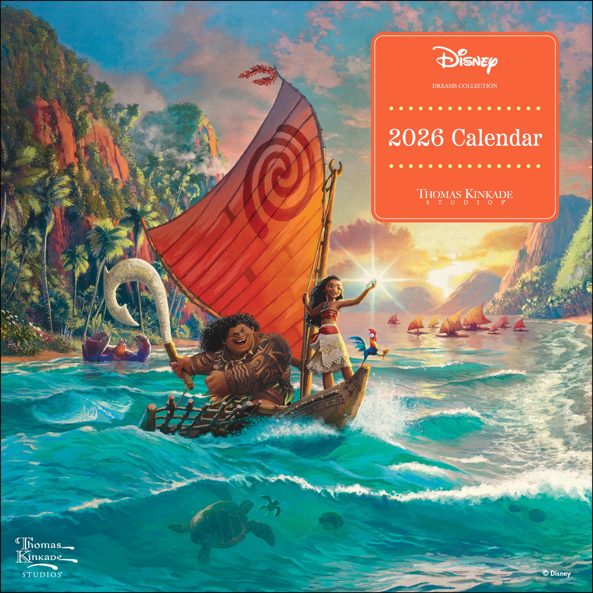 Mini calendrier Kinkade Disney Dreams Collection 2026