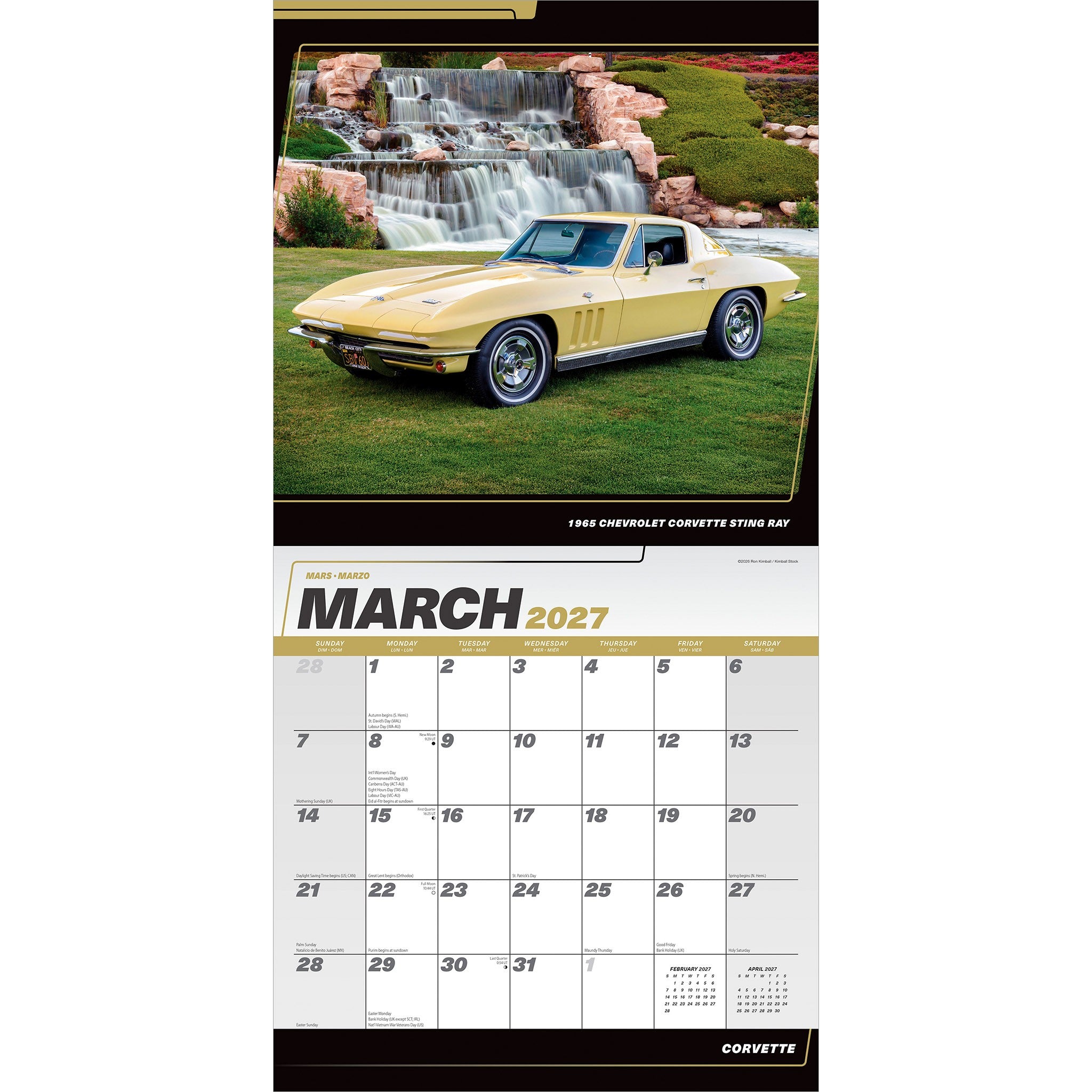 Corvette 2027 Wall Calendar