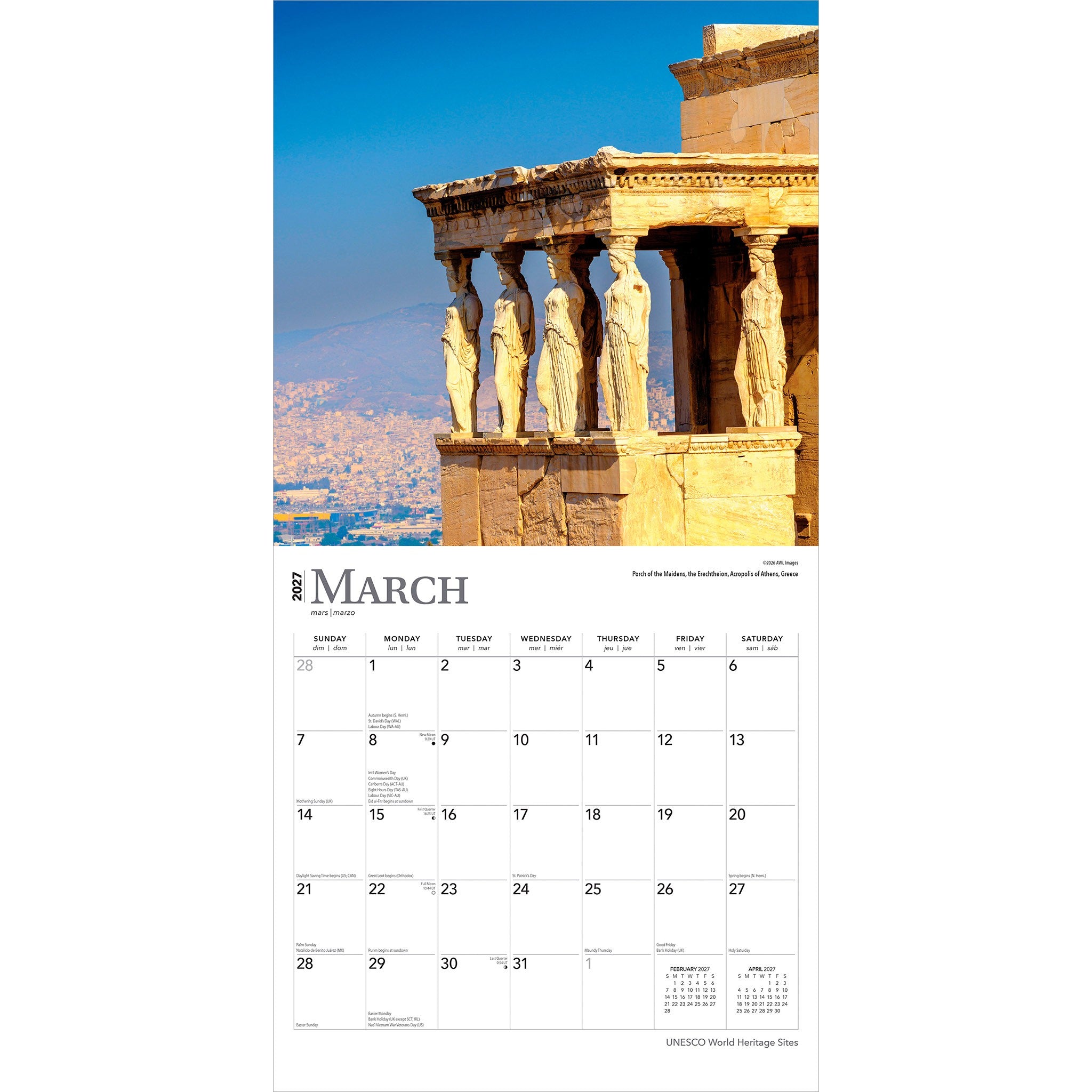 UNESCO World Heritage Sites 2027 Wall Calendar
