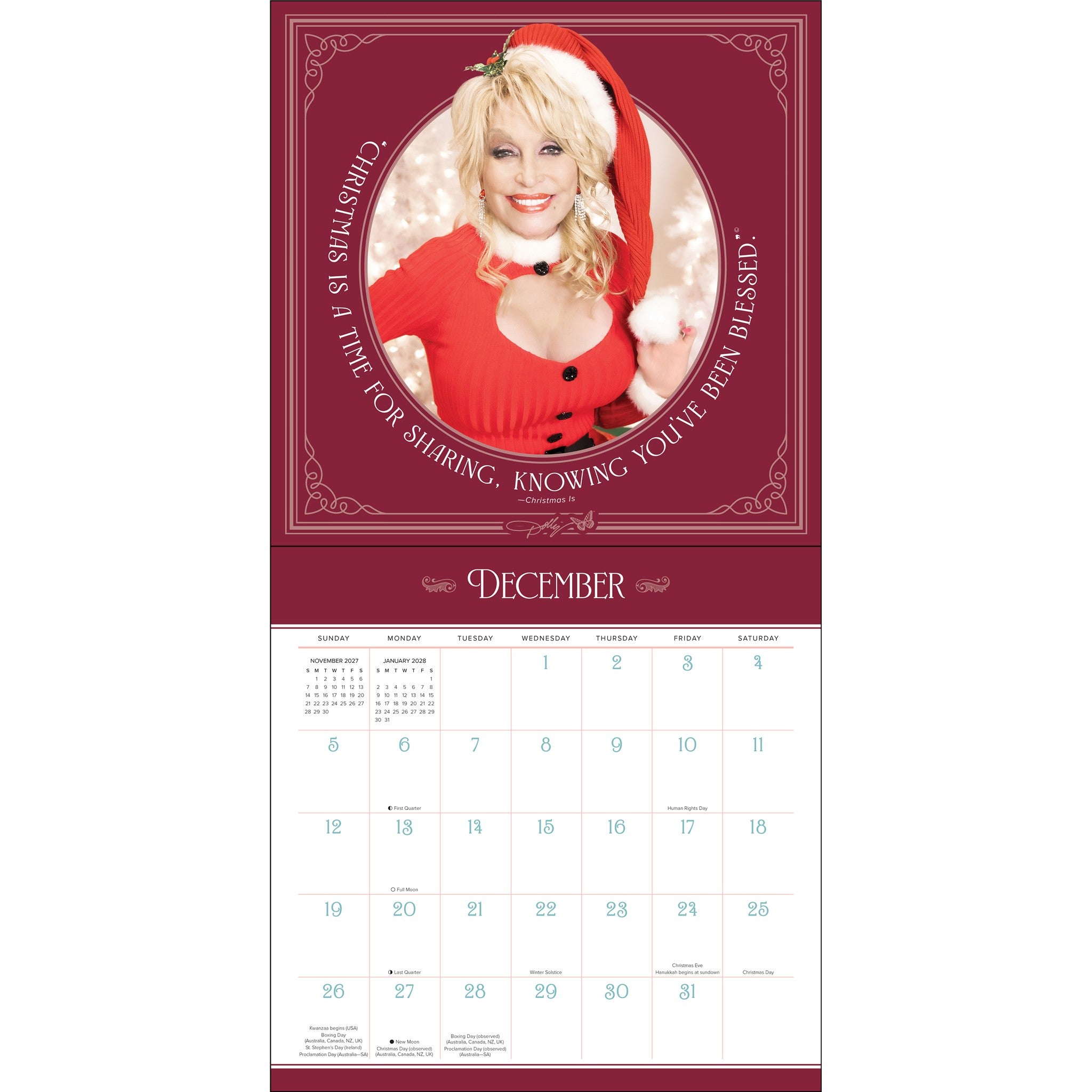 Calendrier mural Dolly Parton 2027
