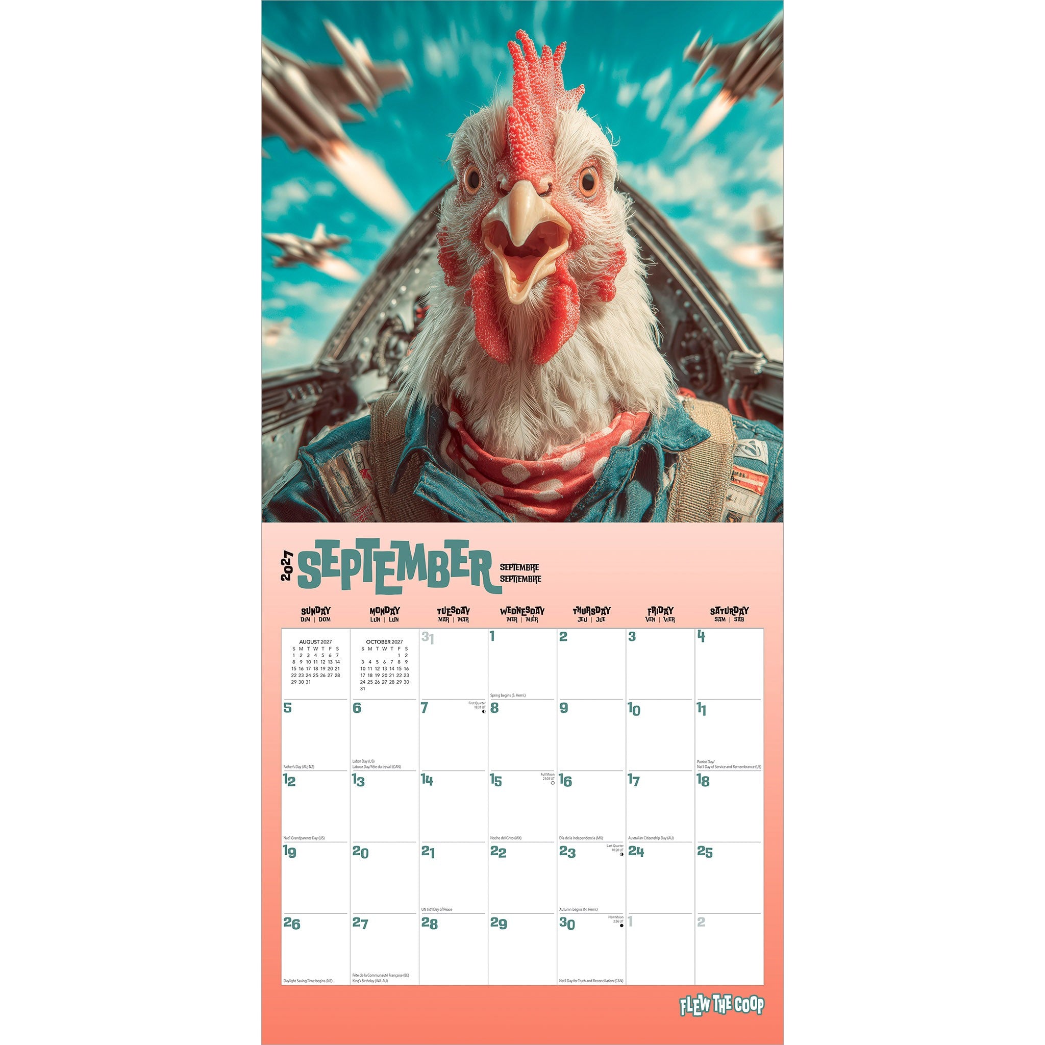Flew the Coop 2027 Wall Calendar
