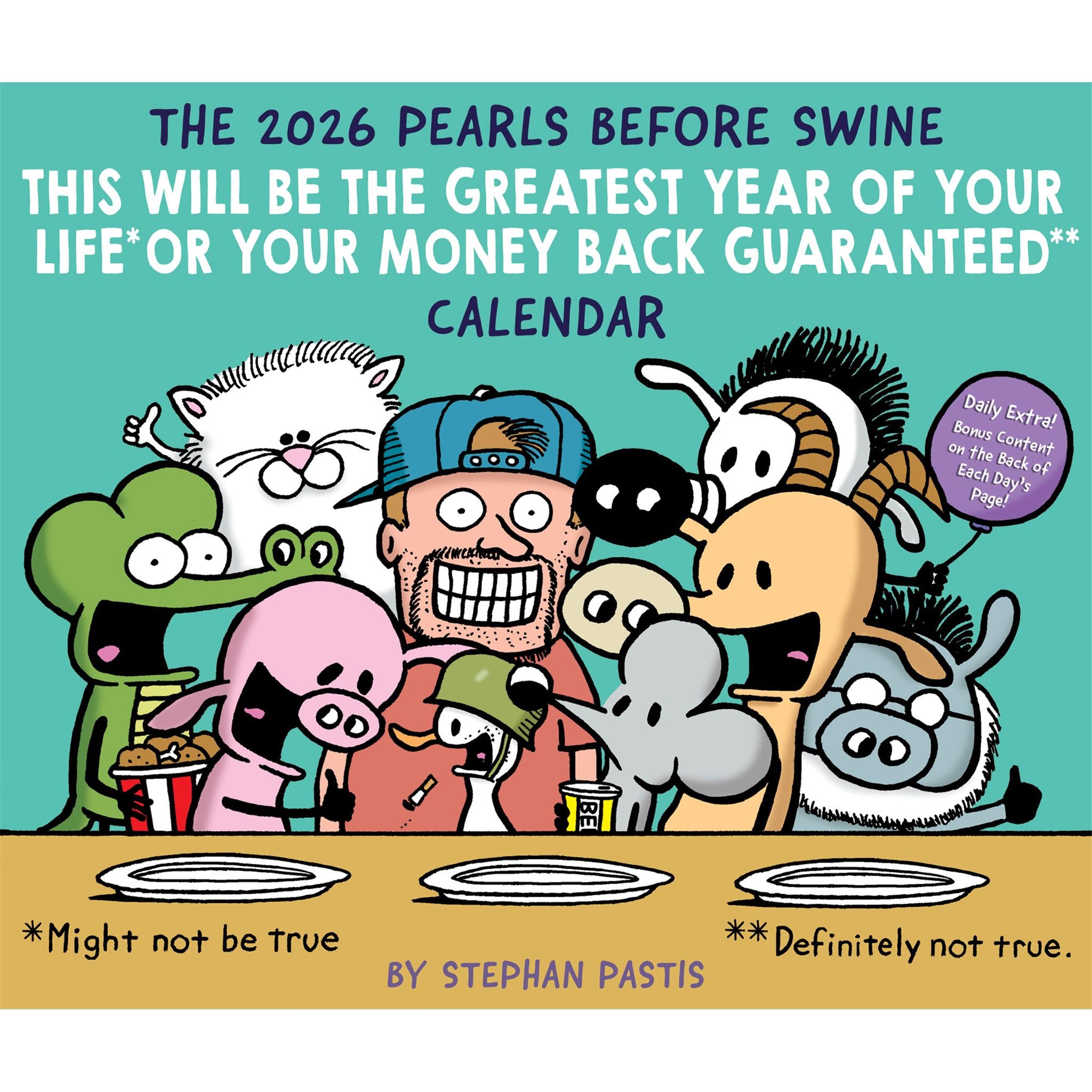 Calendrier de la boîte Pearls Before Swine 2026