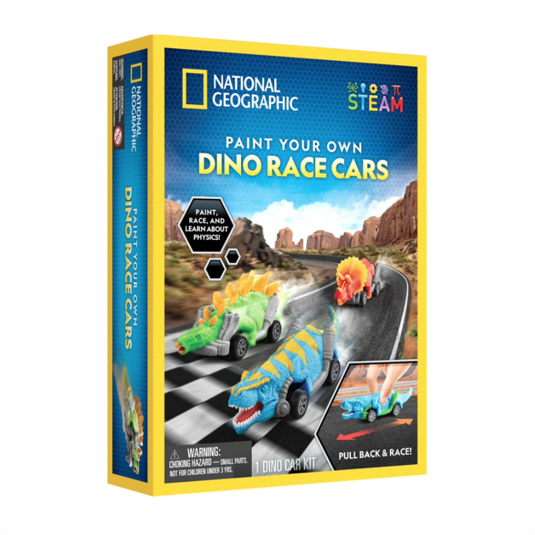 Kit de voitures de course de dinosaures National Geographic