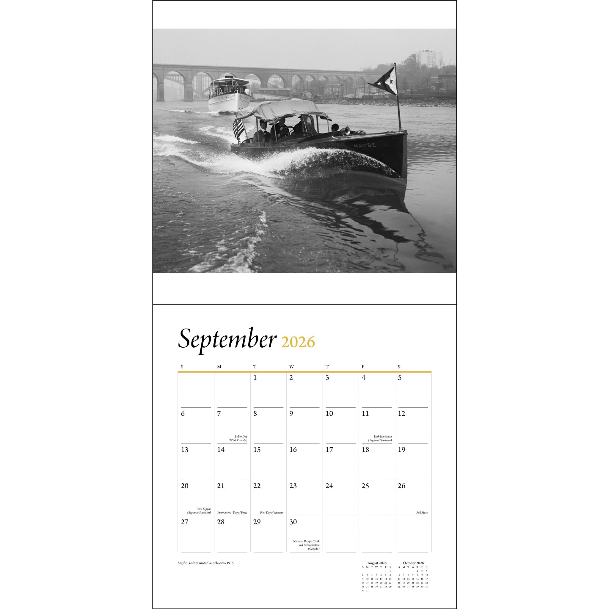 Art Of The Boat 2026 Wall Calendar