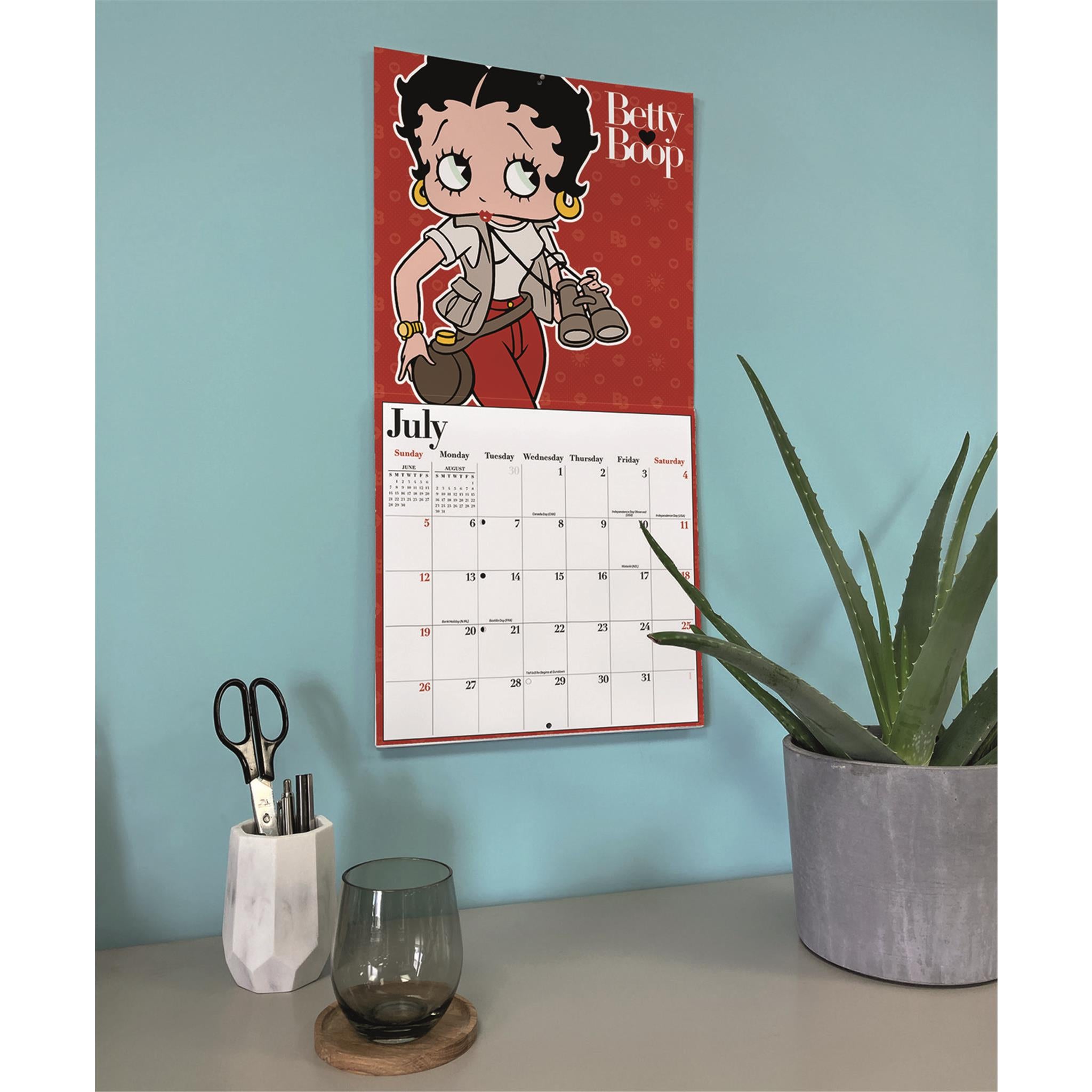 Calendrier mural Betty Boop 2026