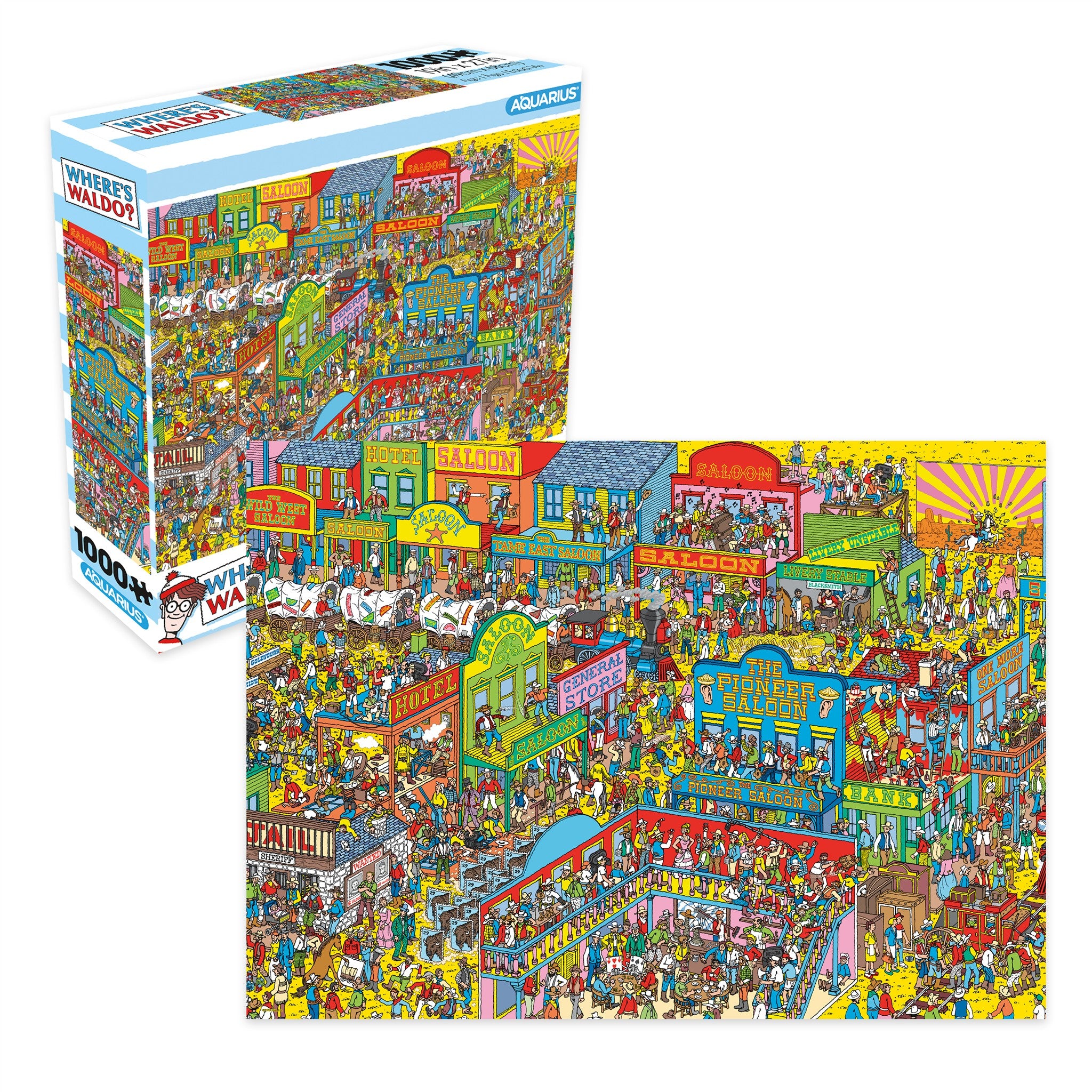 Where's Waldo Wild Wild West 1000 Piece Puzzle