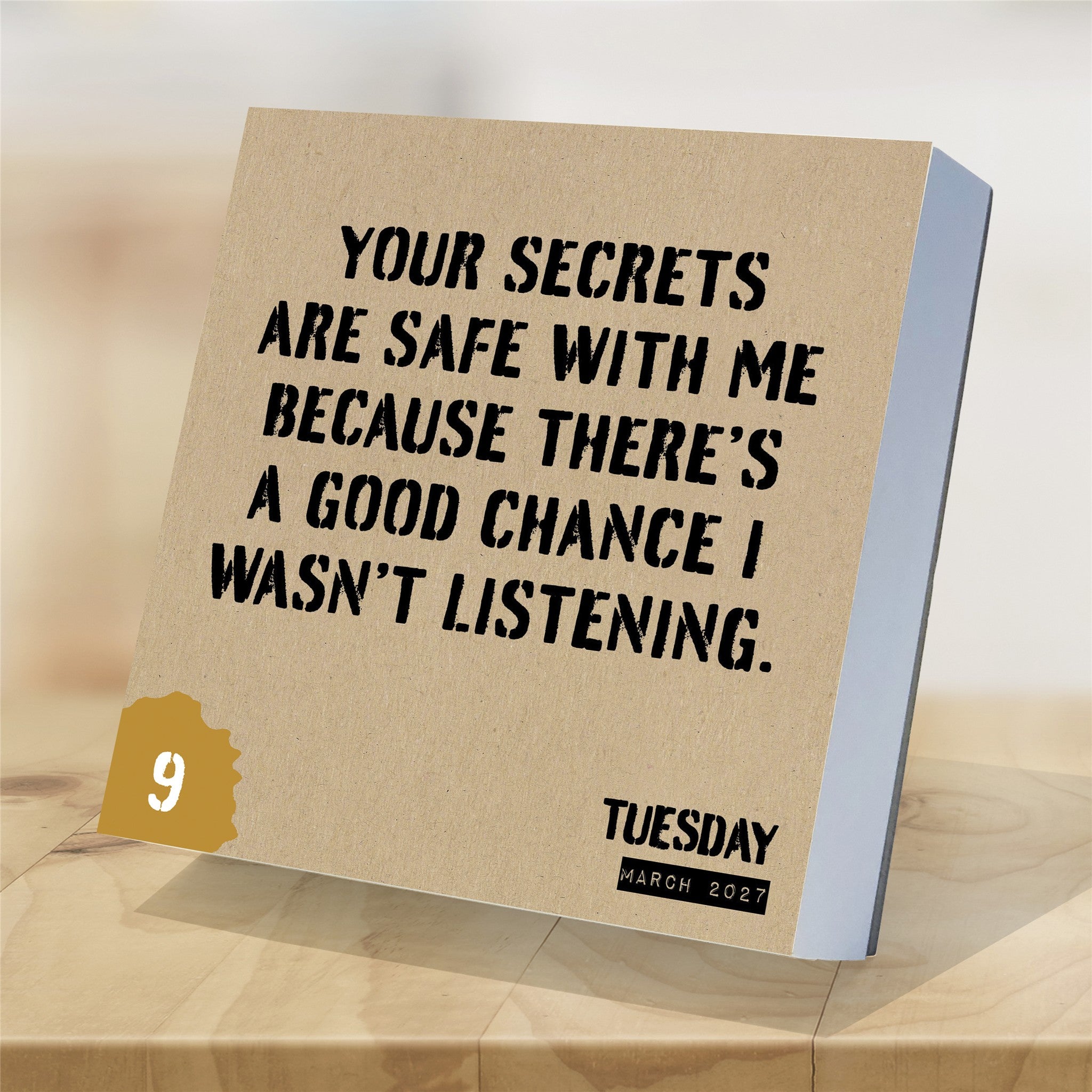 Anti Affirmations/Daily Sarcasm 2027 Box Calendar - Online Only