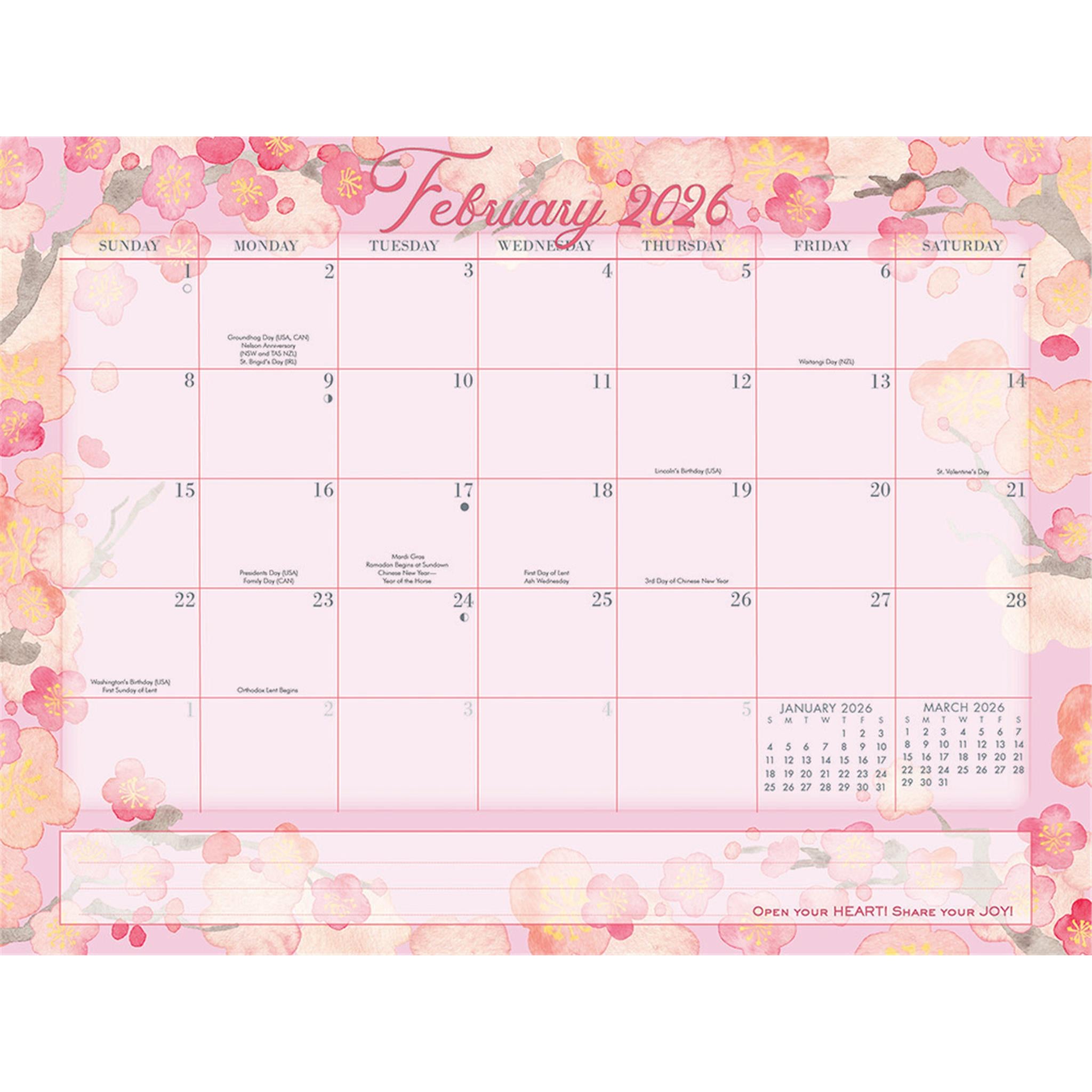 Watercolour Super Jumbo Magic Grip 2025-2026 Exclusive Wall Calendar