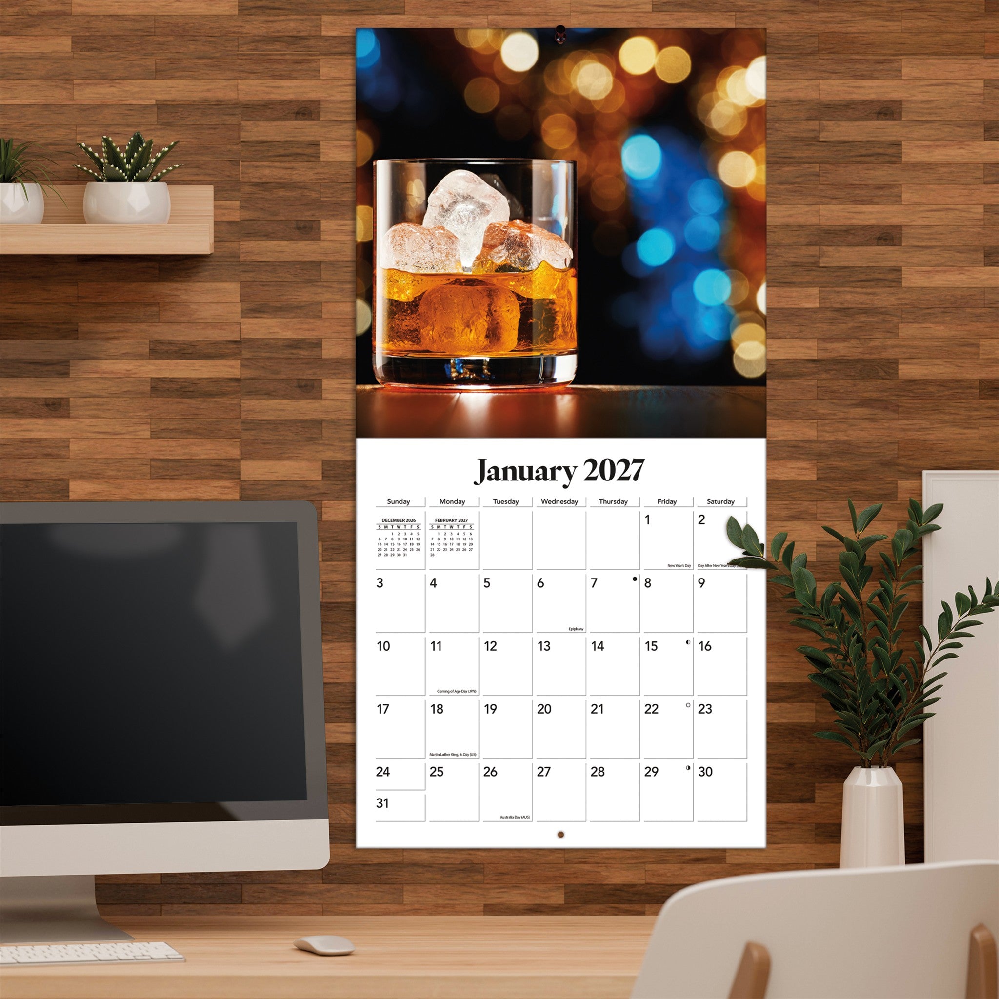 Whiskey 2027 Wall Calendar - Online Only