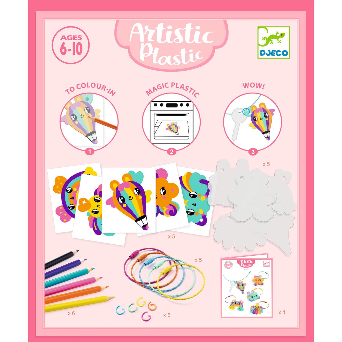 Kawaii Keyring Artistic Plastic