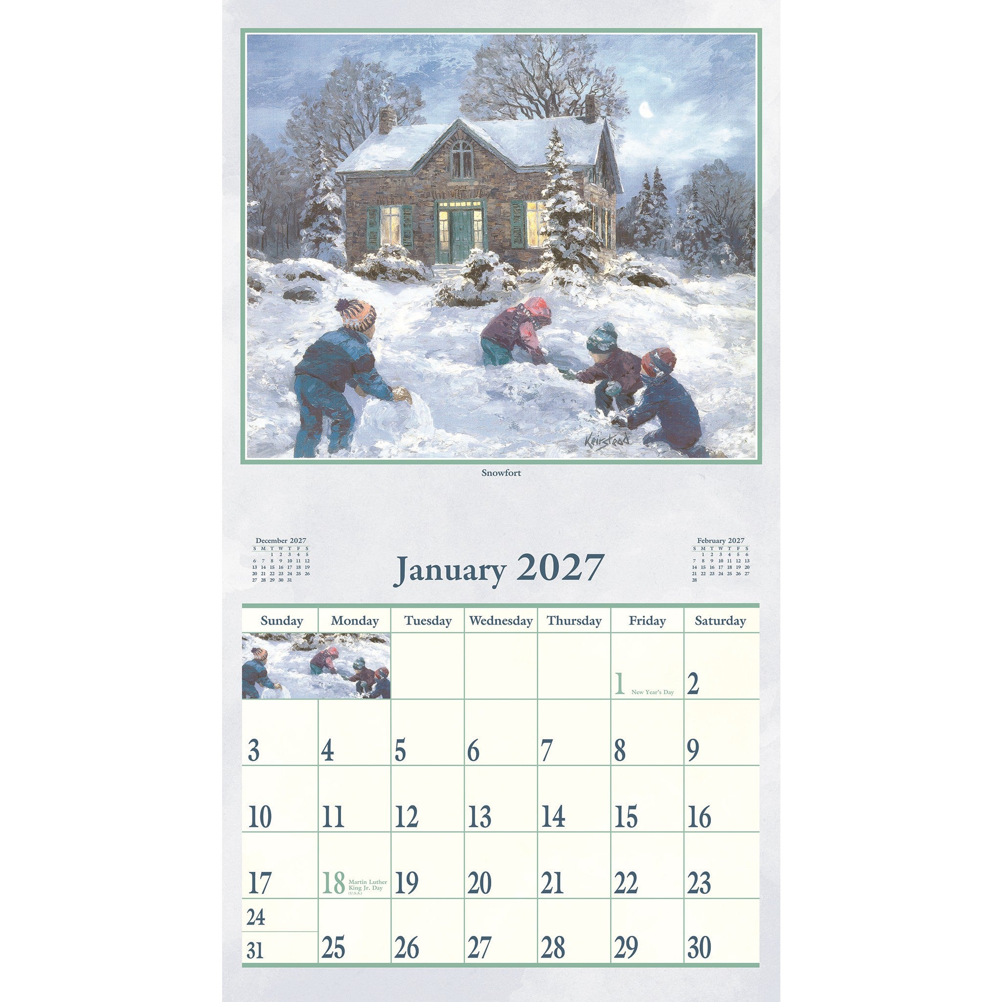 Calendrier mural Homestead 2027