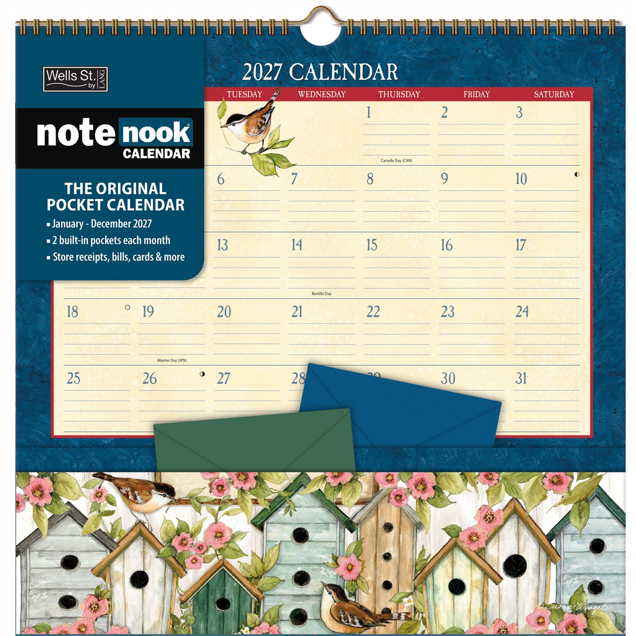 Calendrier mural Heart and Home Note Nook 2027