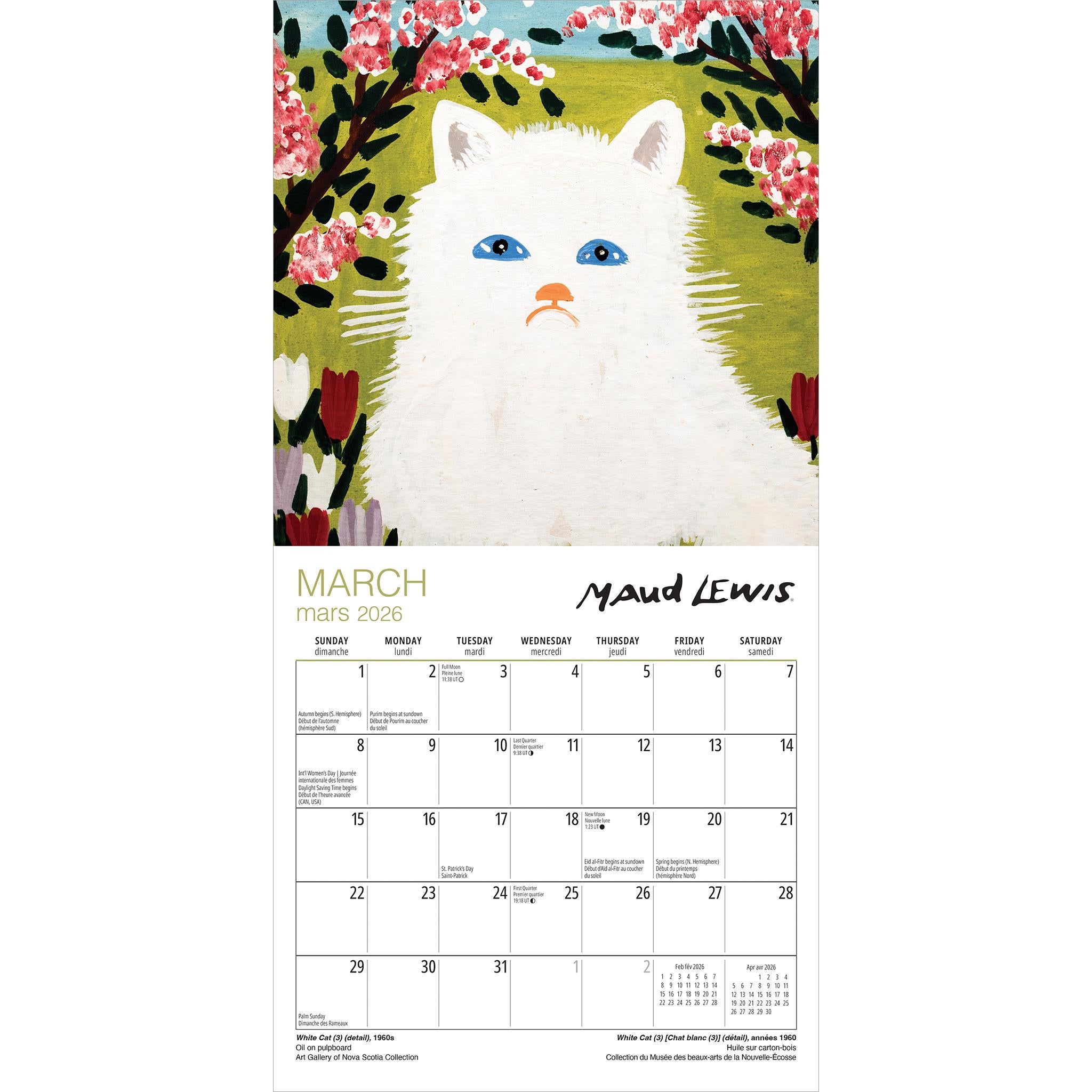 Maud Lewis 2026 Mini Calendar