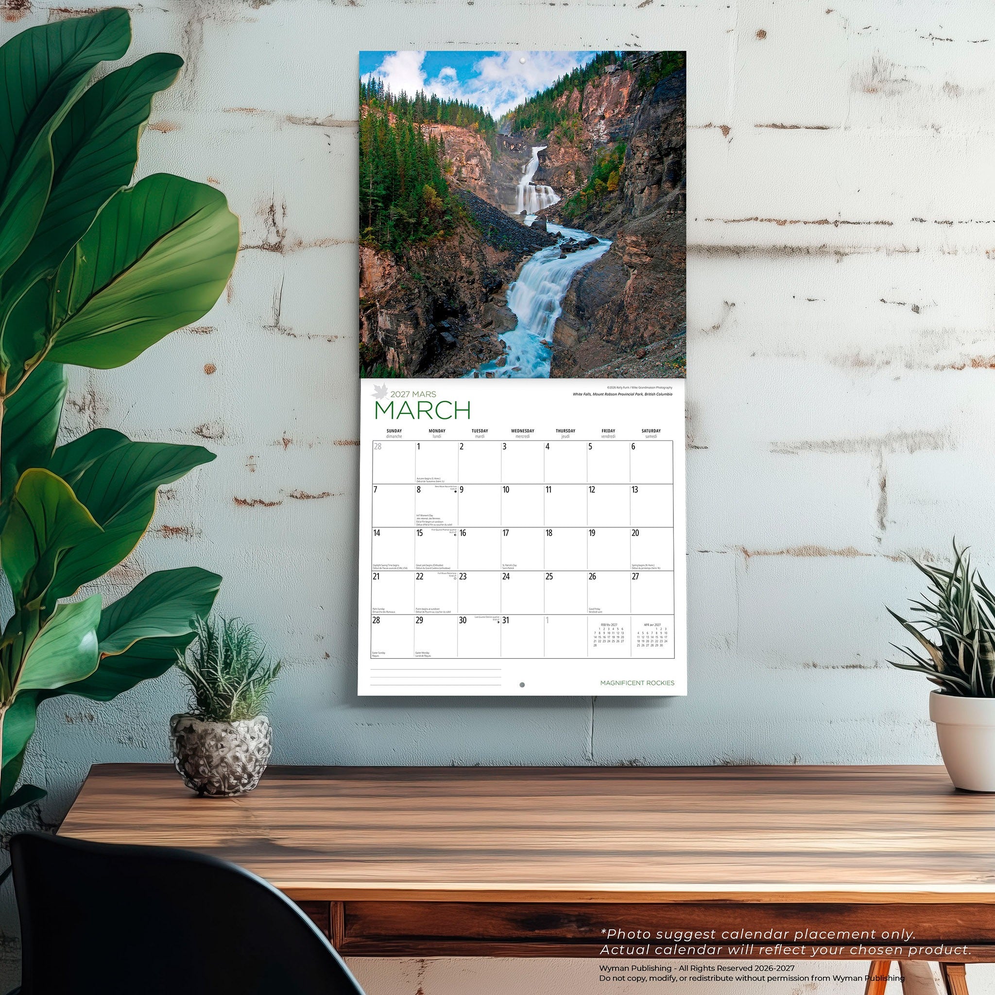 Magnificent Rockies 2027 Wall Calendar