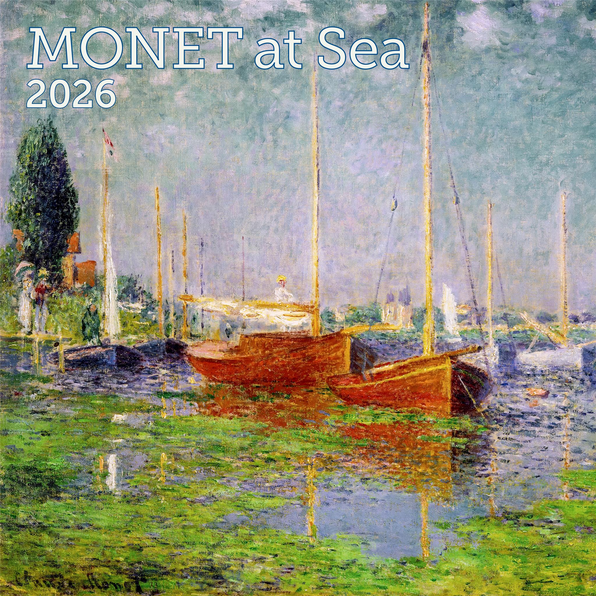 Calendrier mural Monet en mer 2026