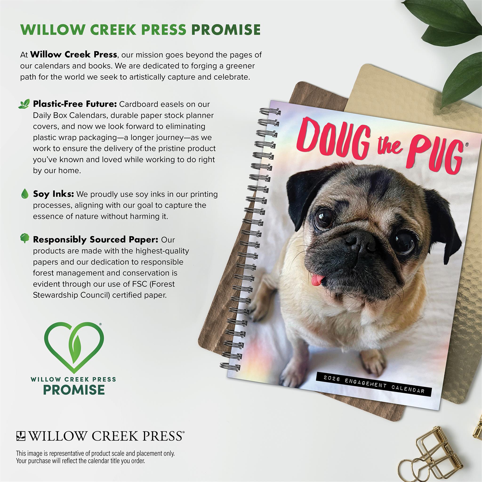Doug The Pug 2026 Engagement Calendar - Online Only