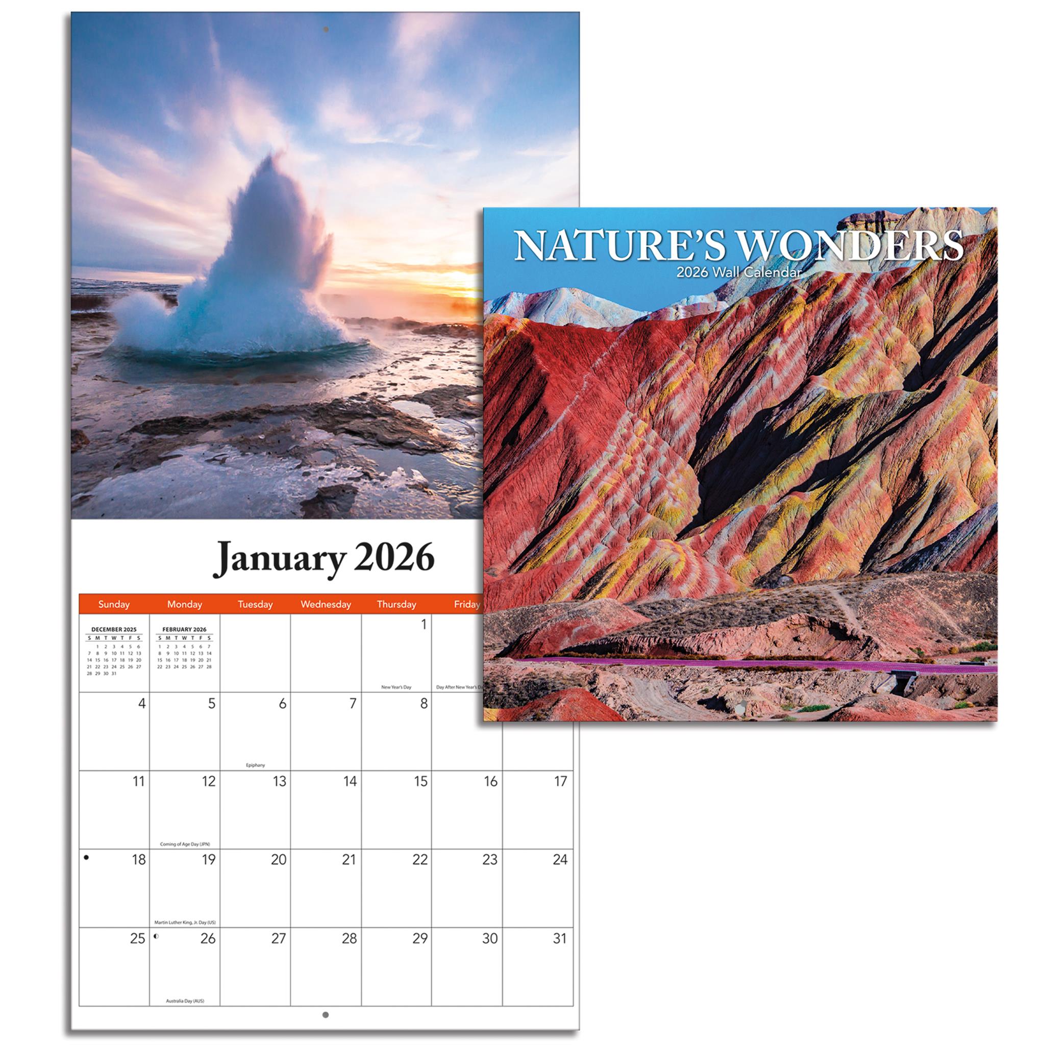 Mini calendrier des merveilles de la nature 2026