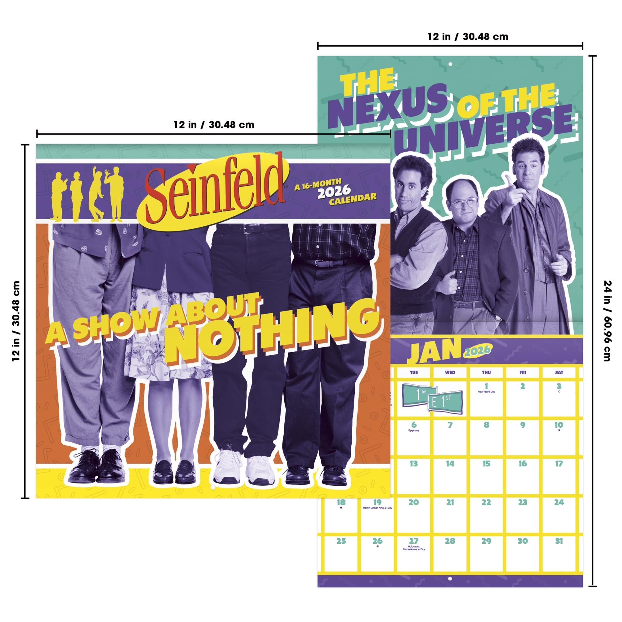 Seinfeld 2026 Wall Calendar