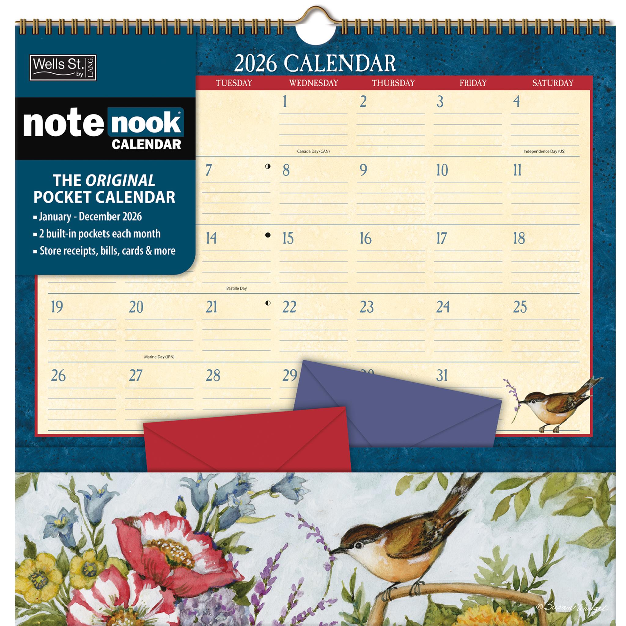 Calendrier mural Heart And Home Note Nook 2026