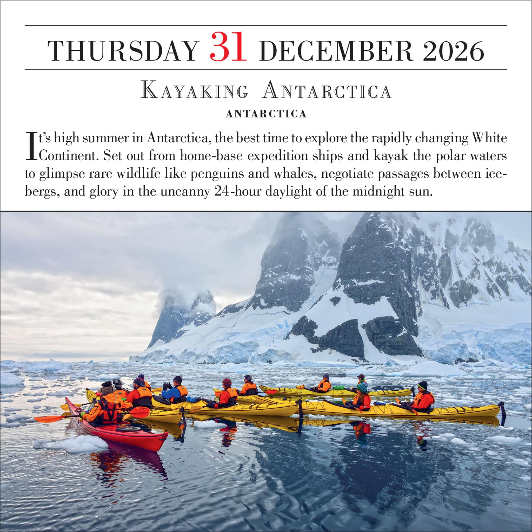 Calendrier en boîte « 1000 lieux à voir avant de mourir » (2026)