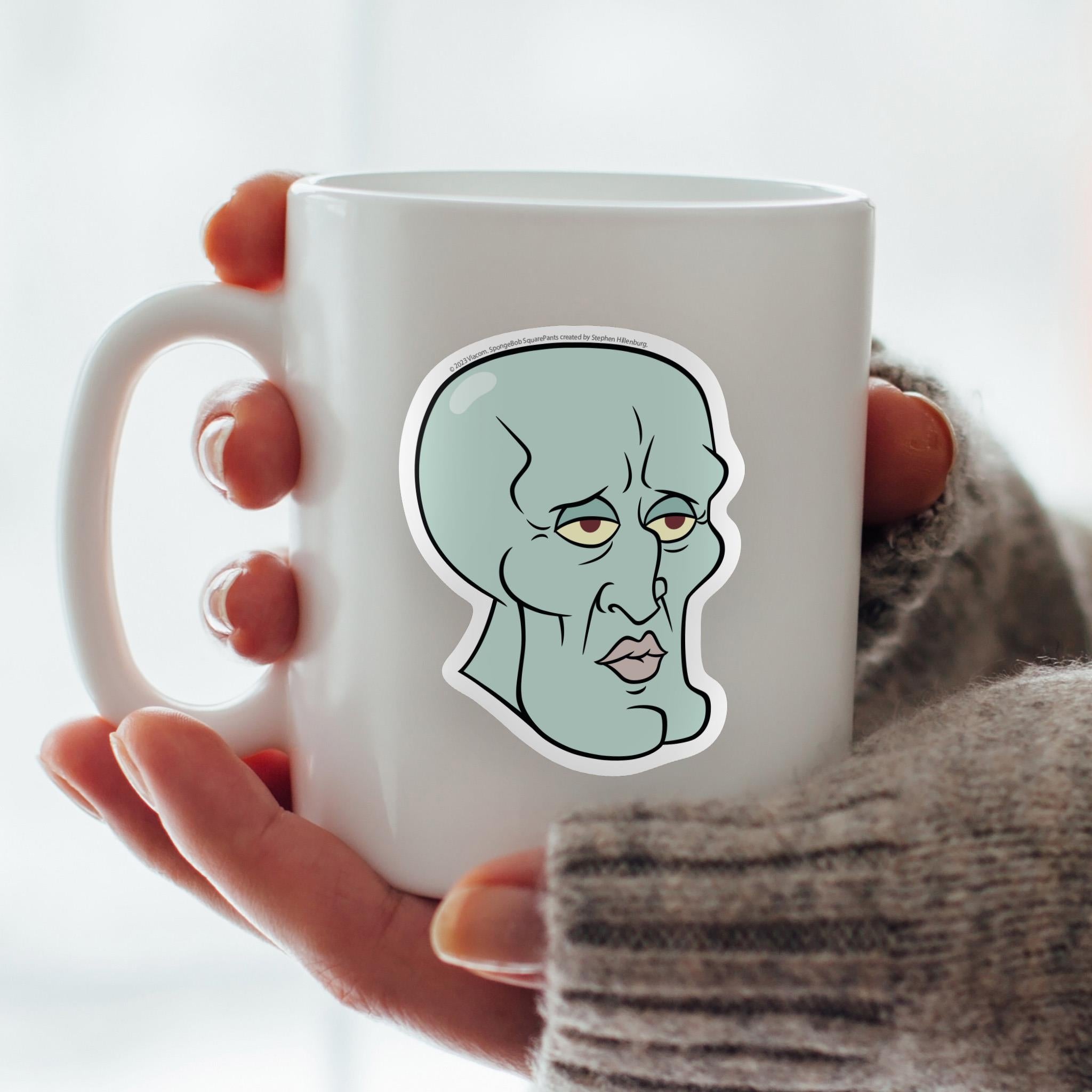 Handsome Squidward Vinyl Sticker