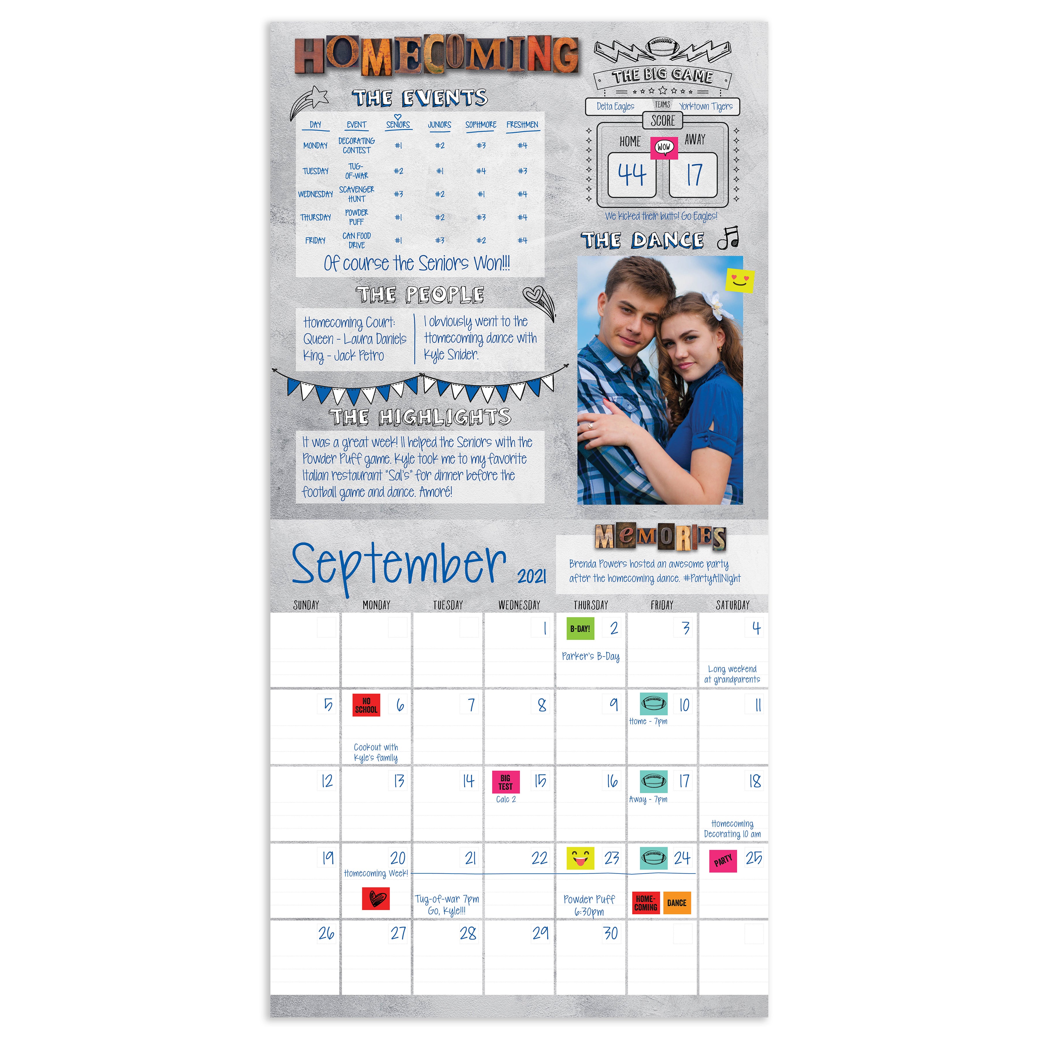 My Year Book Undated Wall