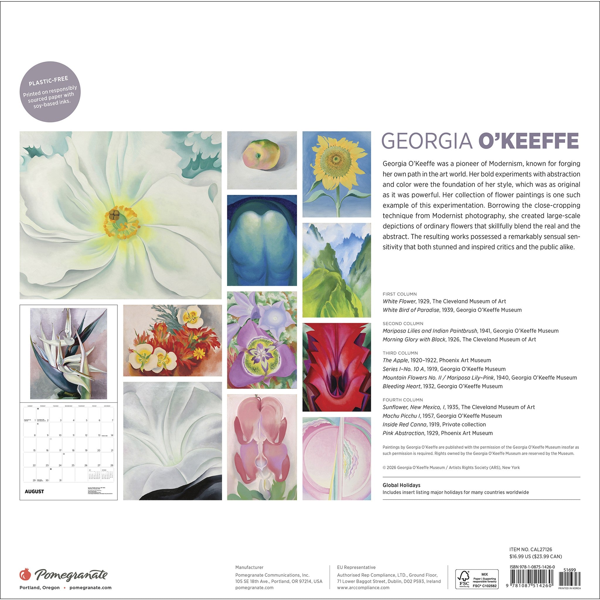 Georgia O'Keeffe 2027 Wall Calendar