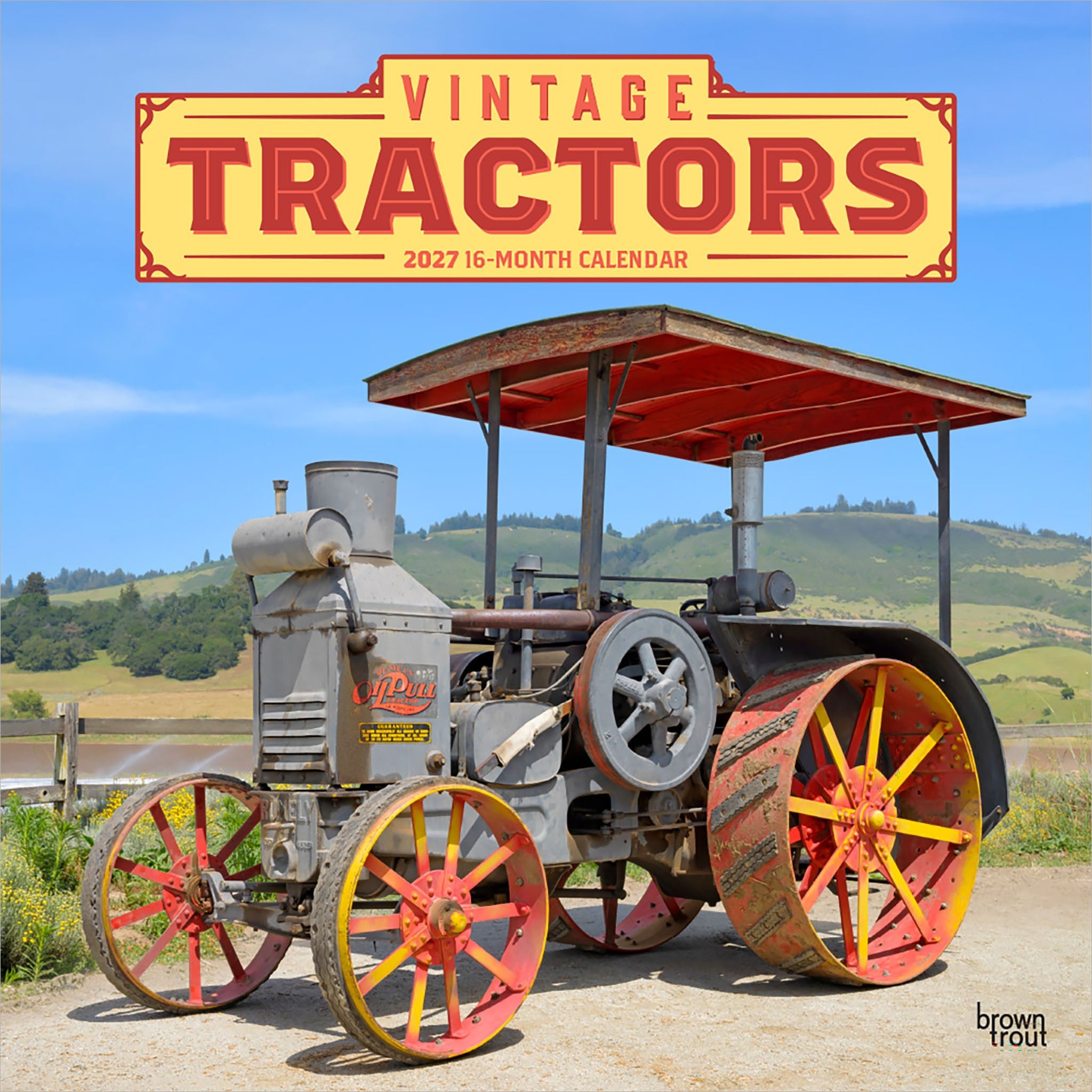 Vintage Tractors 2027 Wall Calendar - Online Only