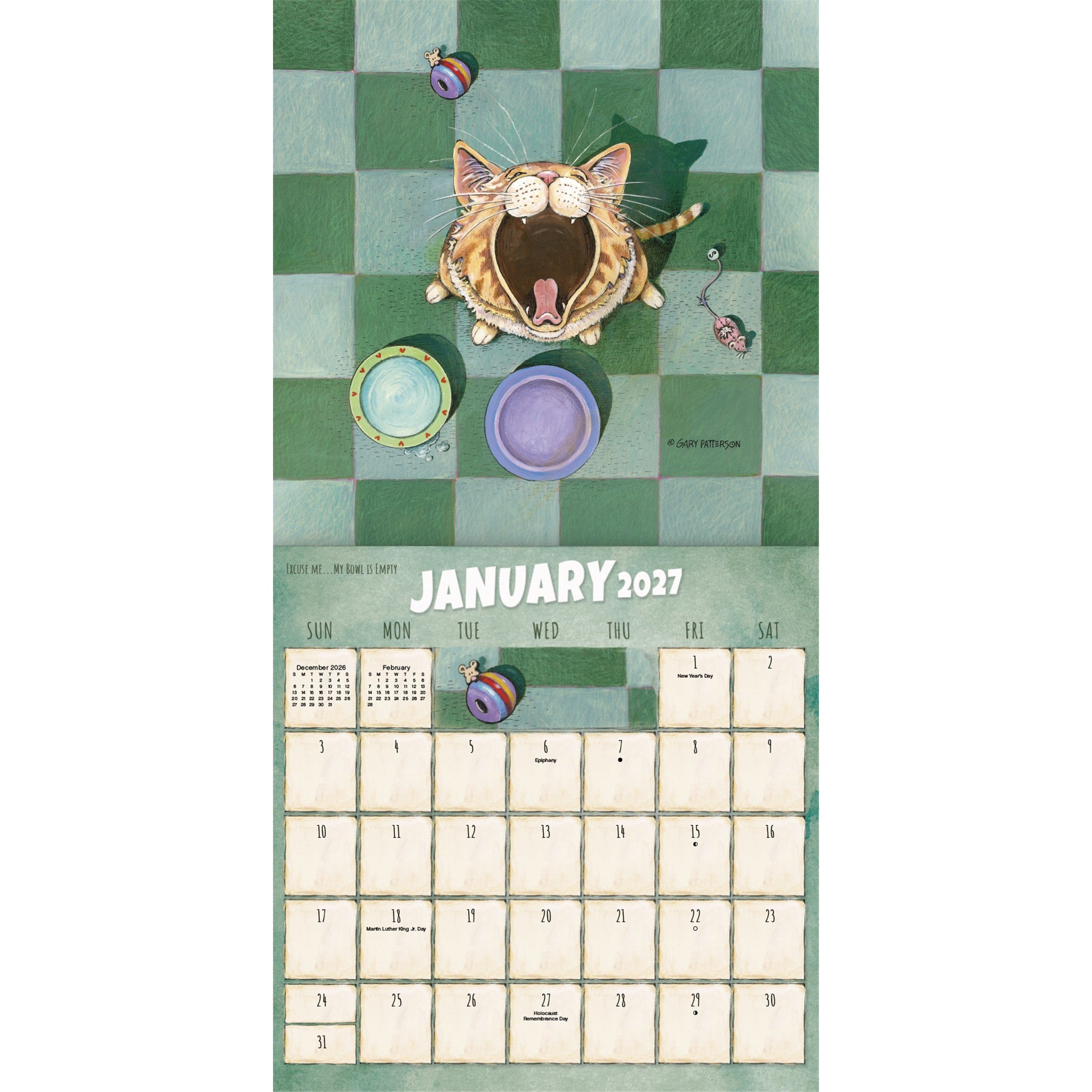 Gary Patterson - Calendrier Mini 2027 Chats