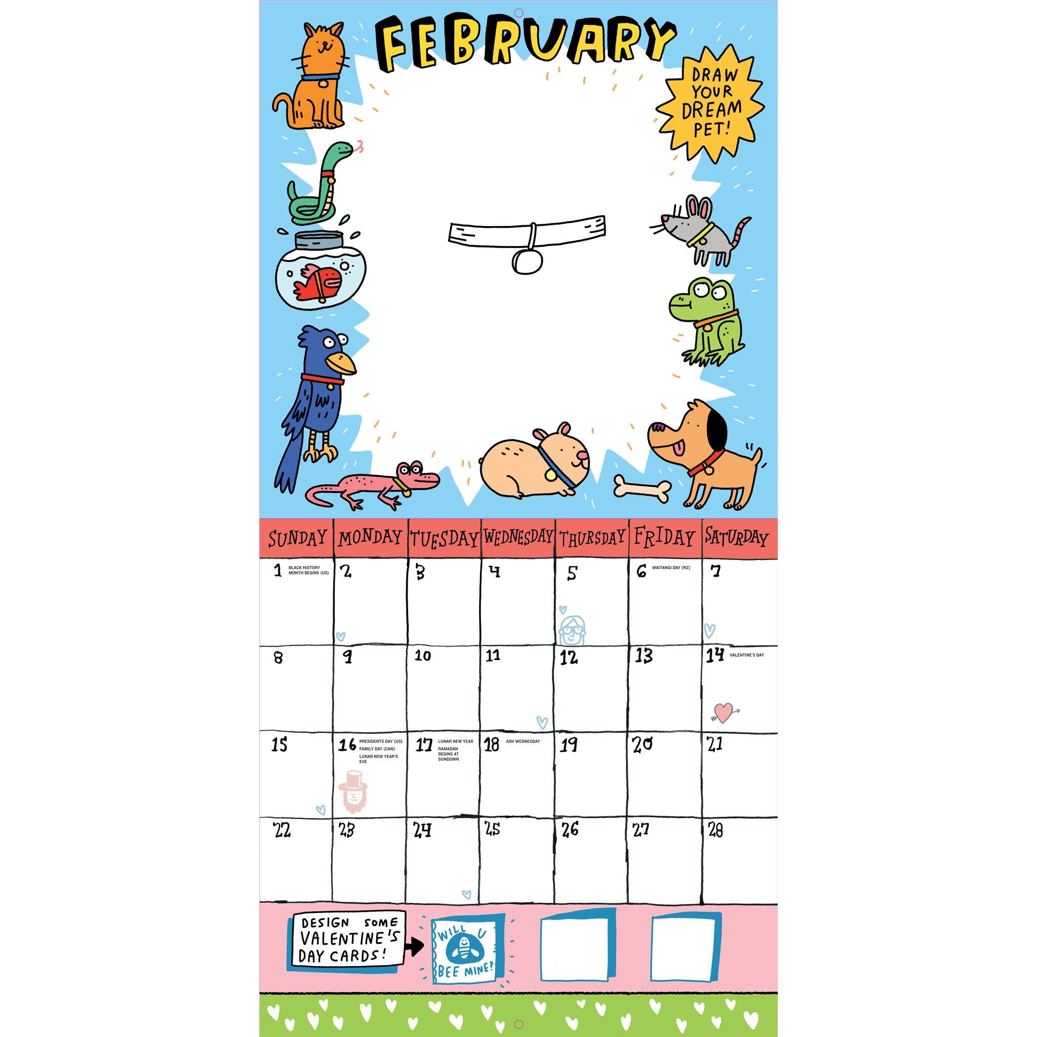 Kids Awesome Activity 2026 Wall Calendar
