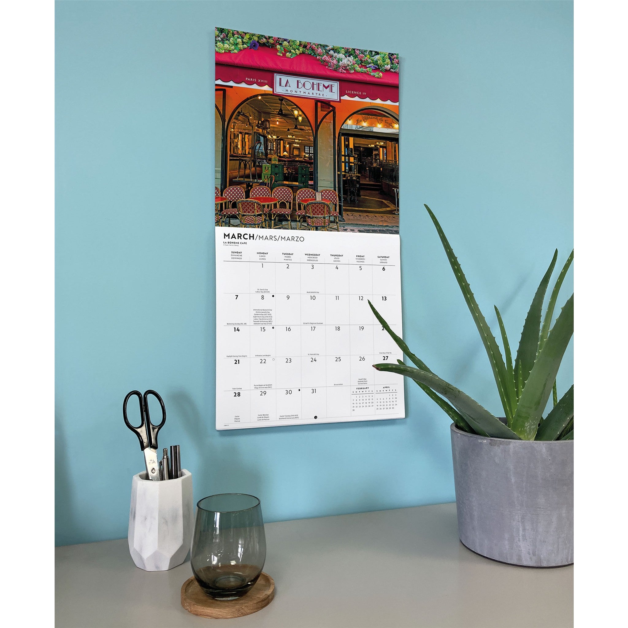 Calendrier mural Le style de vie parisien 2027