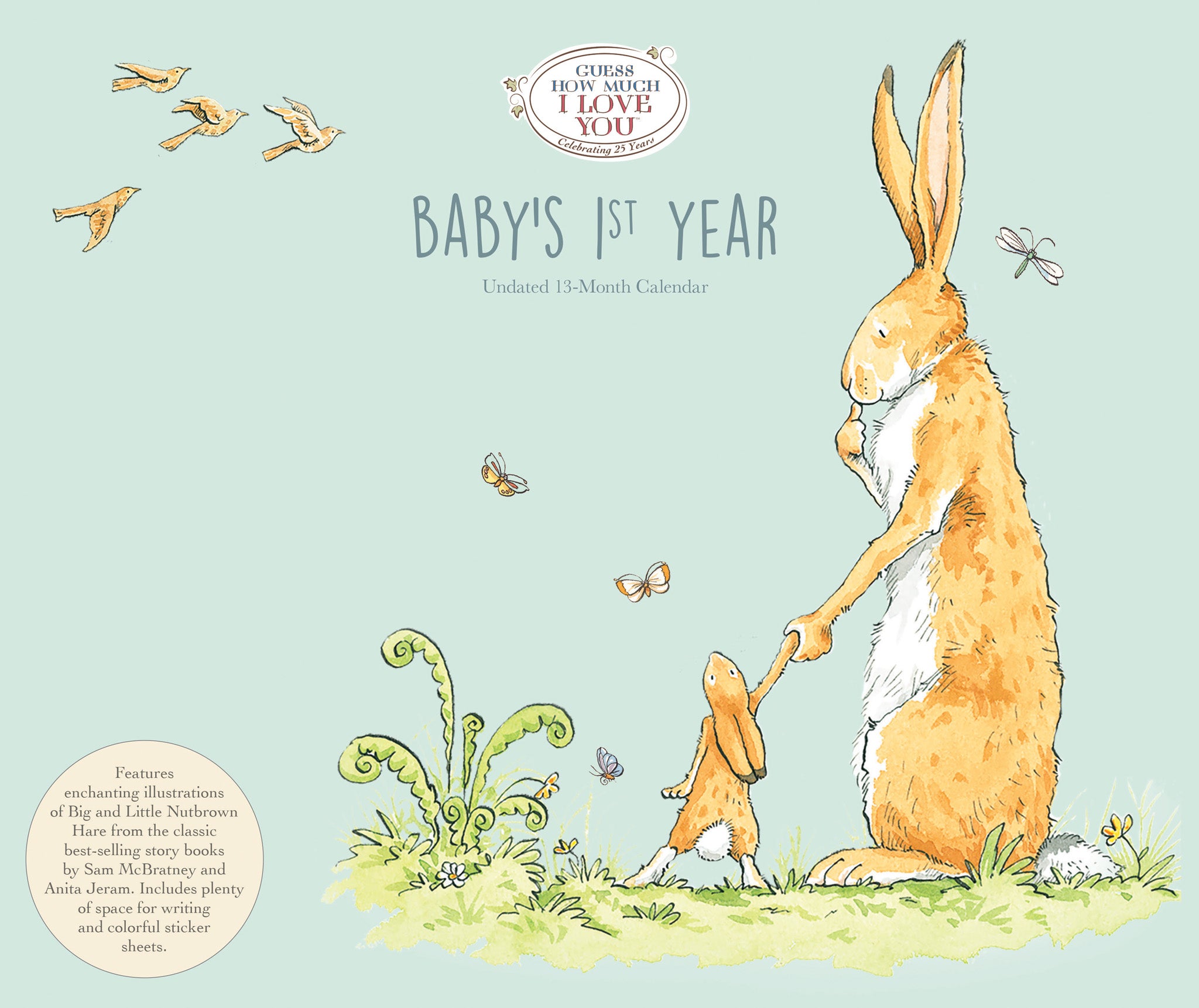 Calendrier mural non daté « Devine combien je t'aime » pour la première année de bébé - Disponible uniquement en ligne