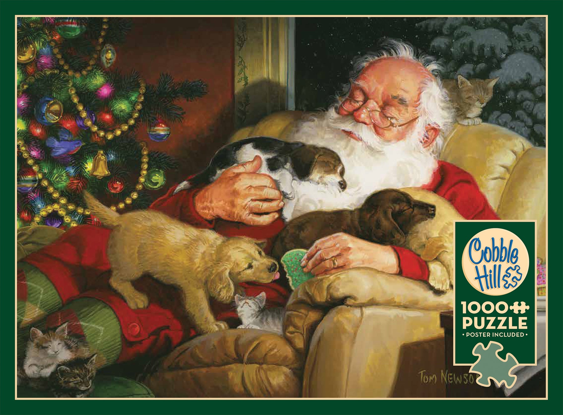 Puzzle exclusif de 1000 pièces « Le moment de calme du Père Noël »