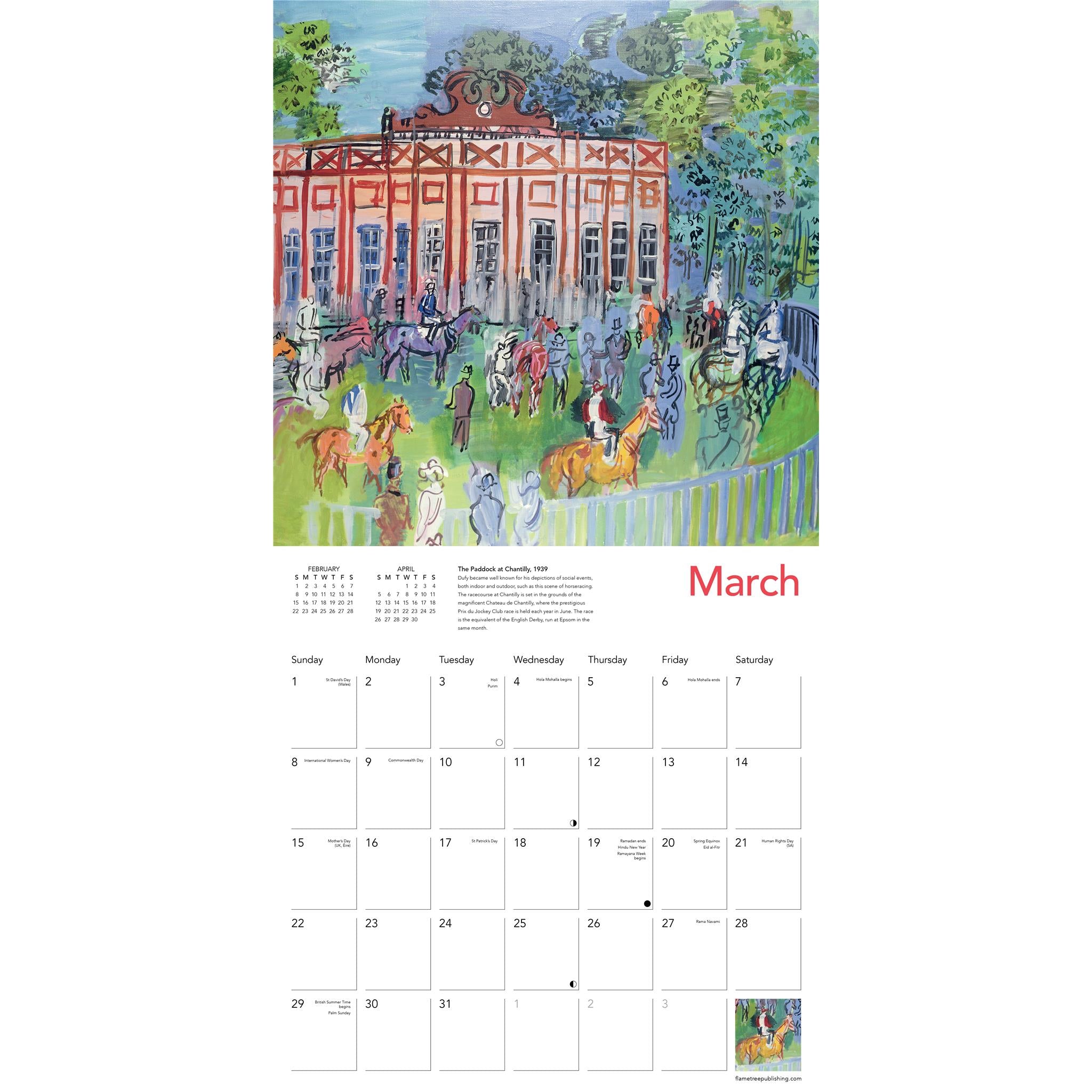Raoul Dufy 2026 Wall Calendar - Online Only
