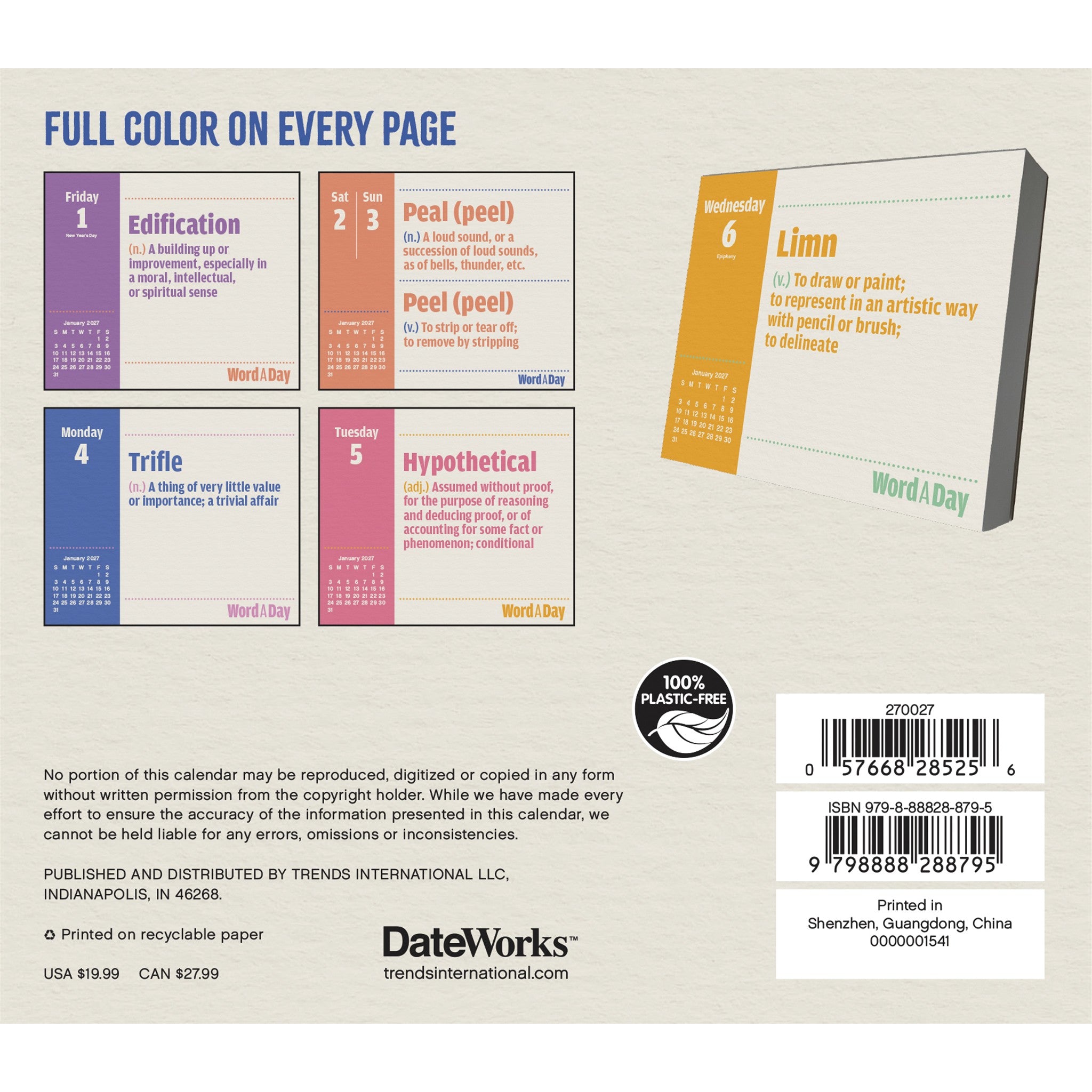 Word a Day 2027 Box Calendar - Online Only