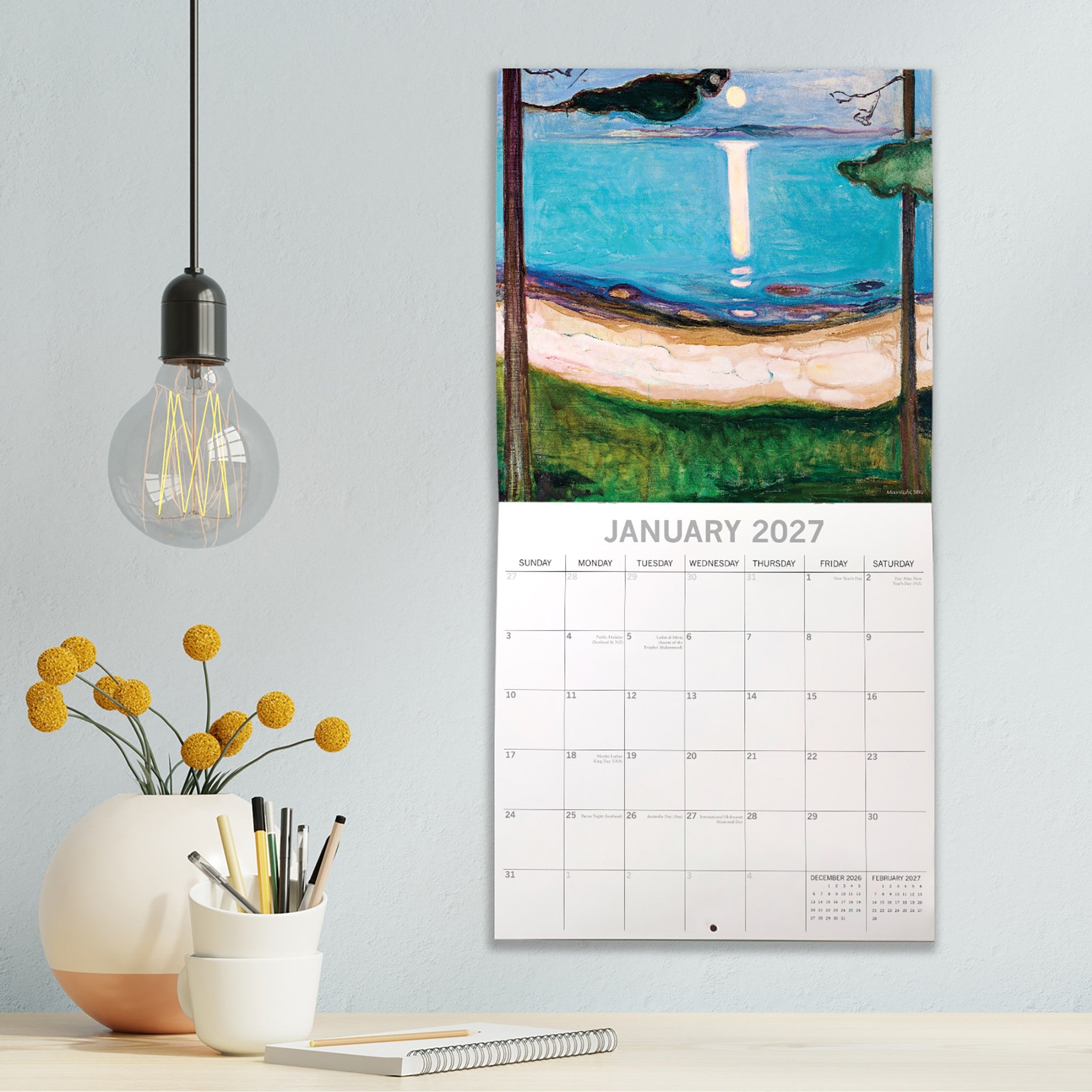 Munch 2027 Wall Calendar