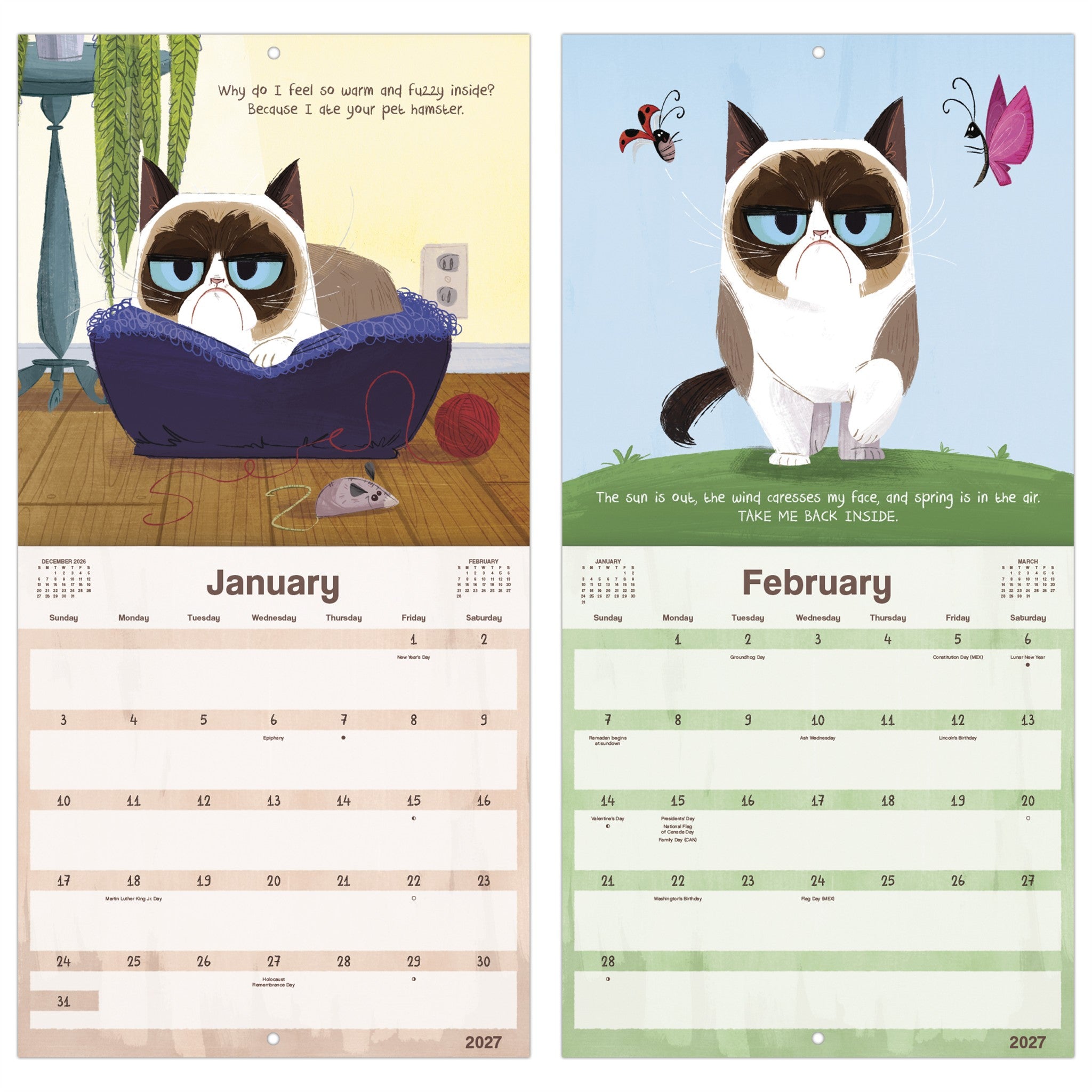 Grumpy Cat 2027 Mini Calendar - Online Only