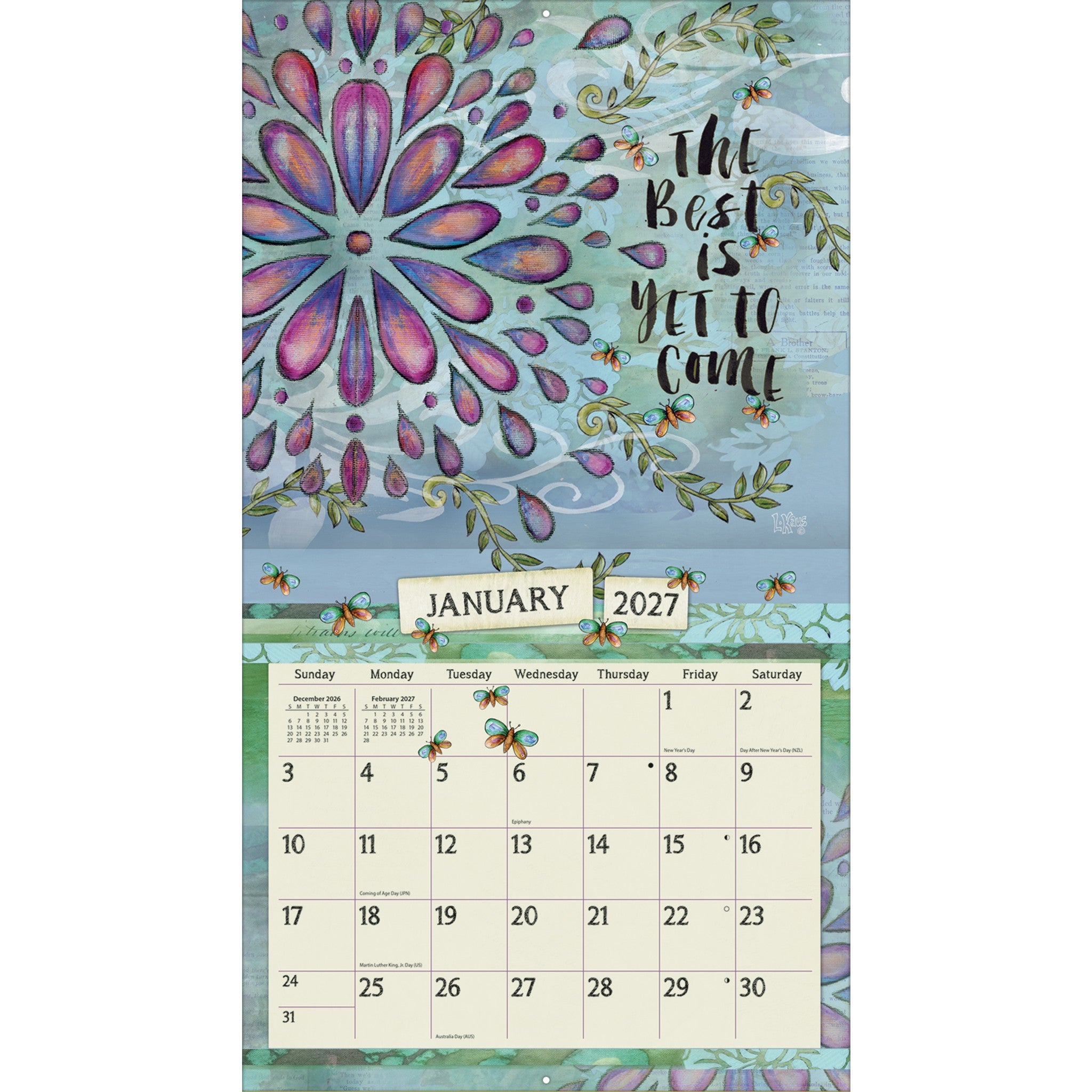Color My World 2027 Wall Calendar