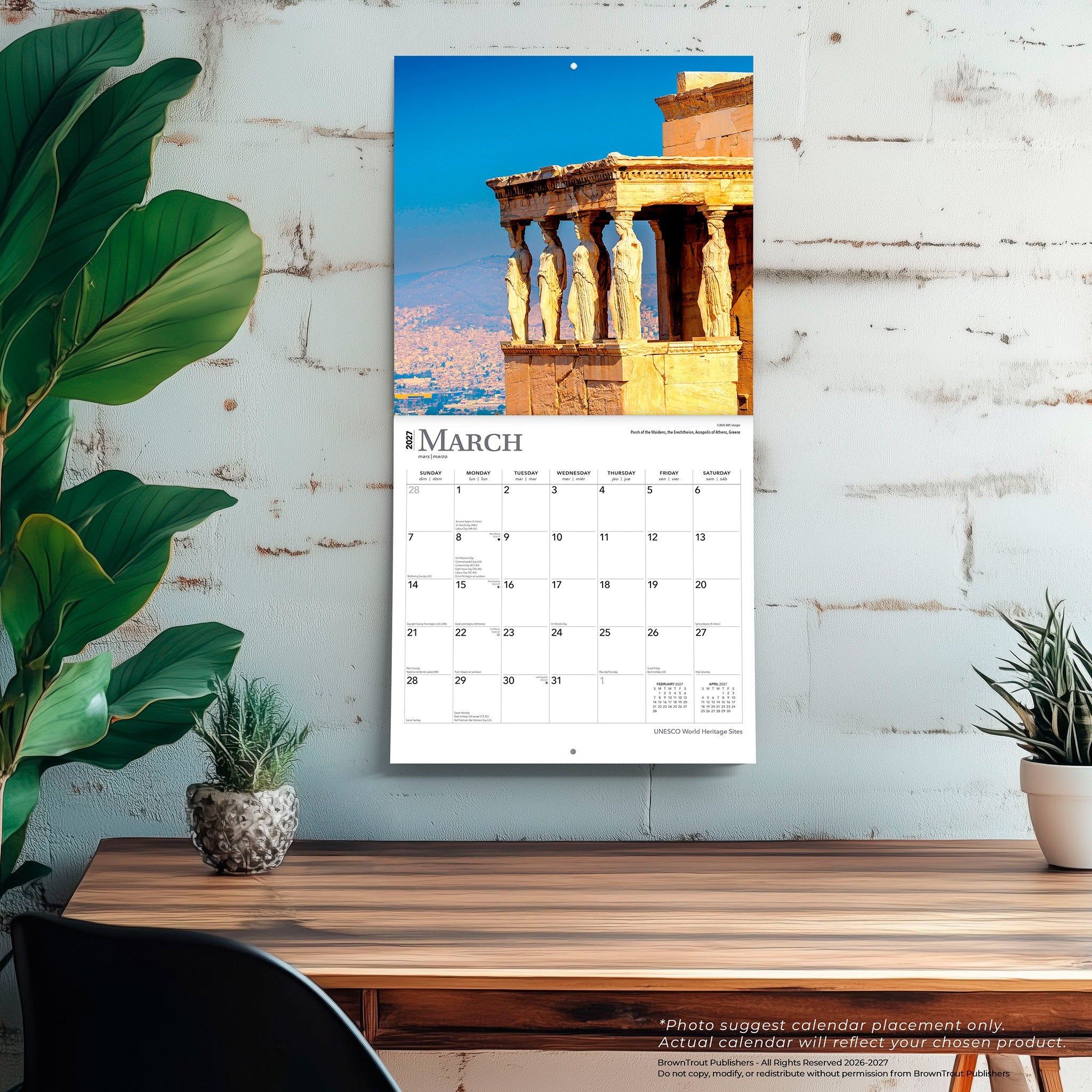UNESCO World Heritage Sites 2027 Wall Calendar
