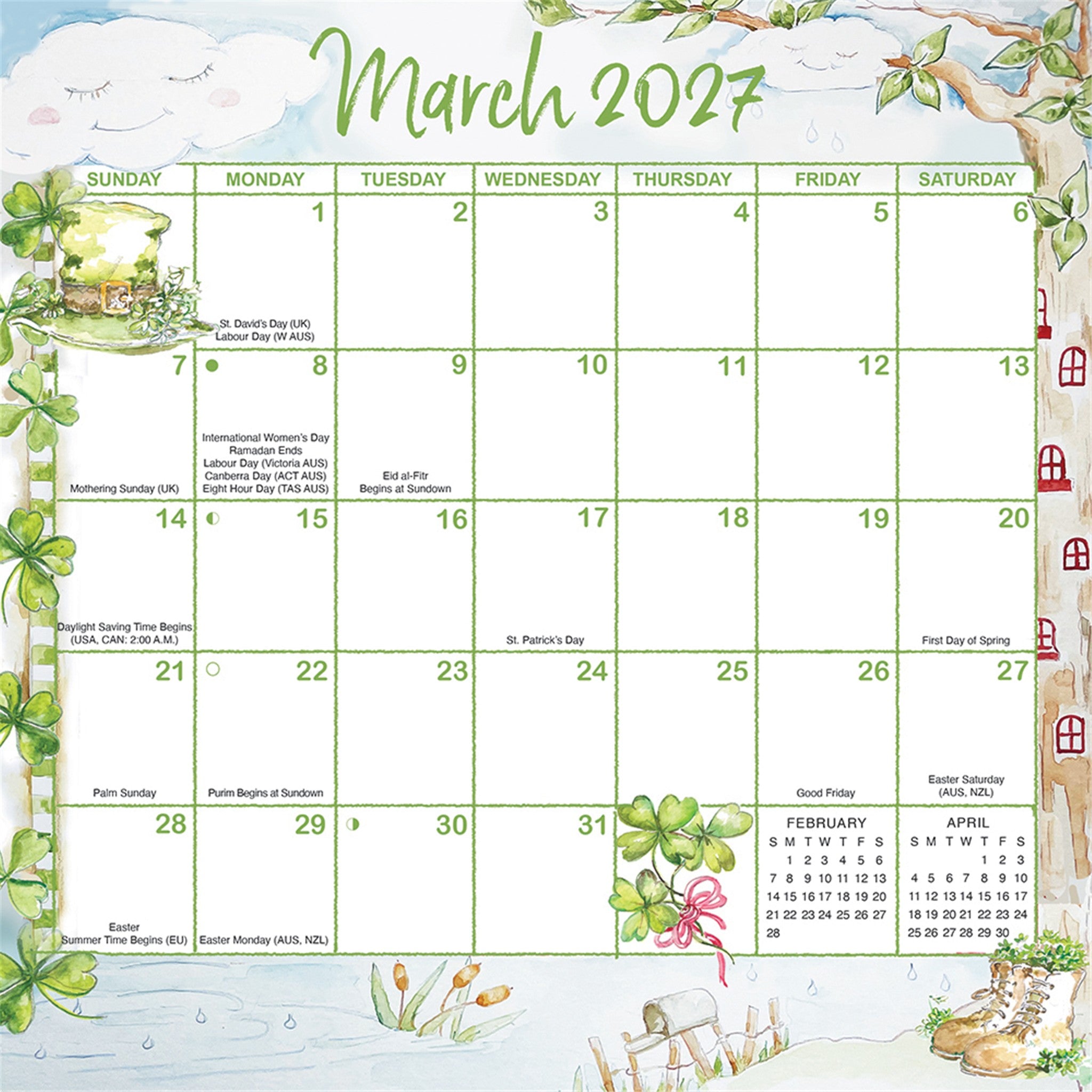 Joyful Seasons Magic Grip Exclusive 2026-2027 Mini Calendar