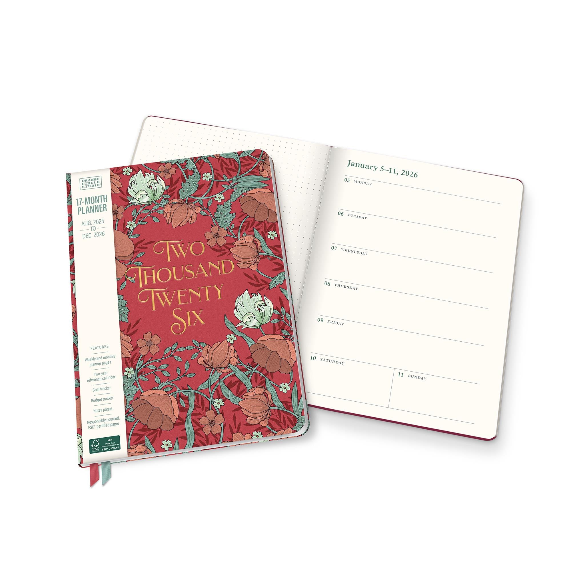 Age of Romance Clara Clothbound 2025-2026 Engagement Calendar