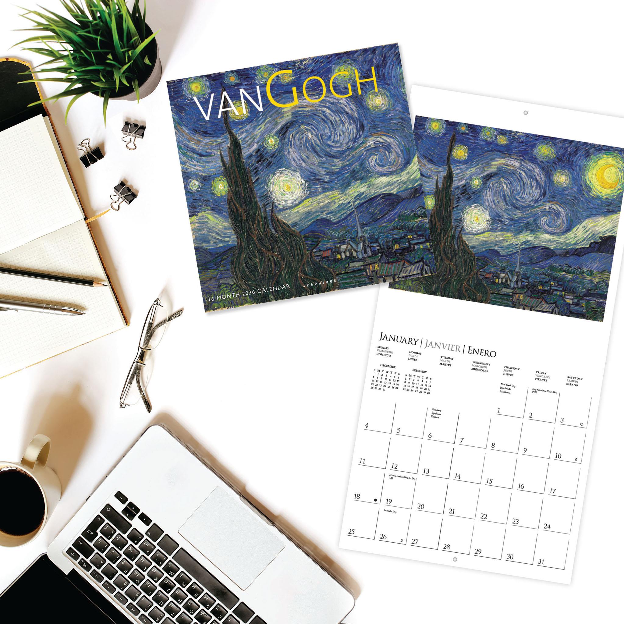 Van Gogh 2026 Wall Calendar - Online Only