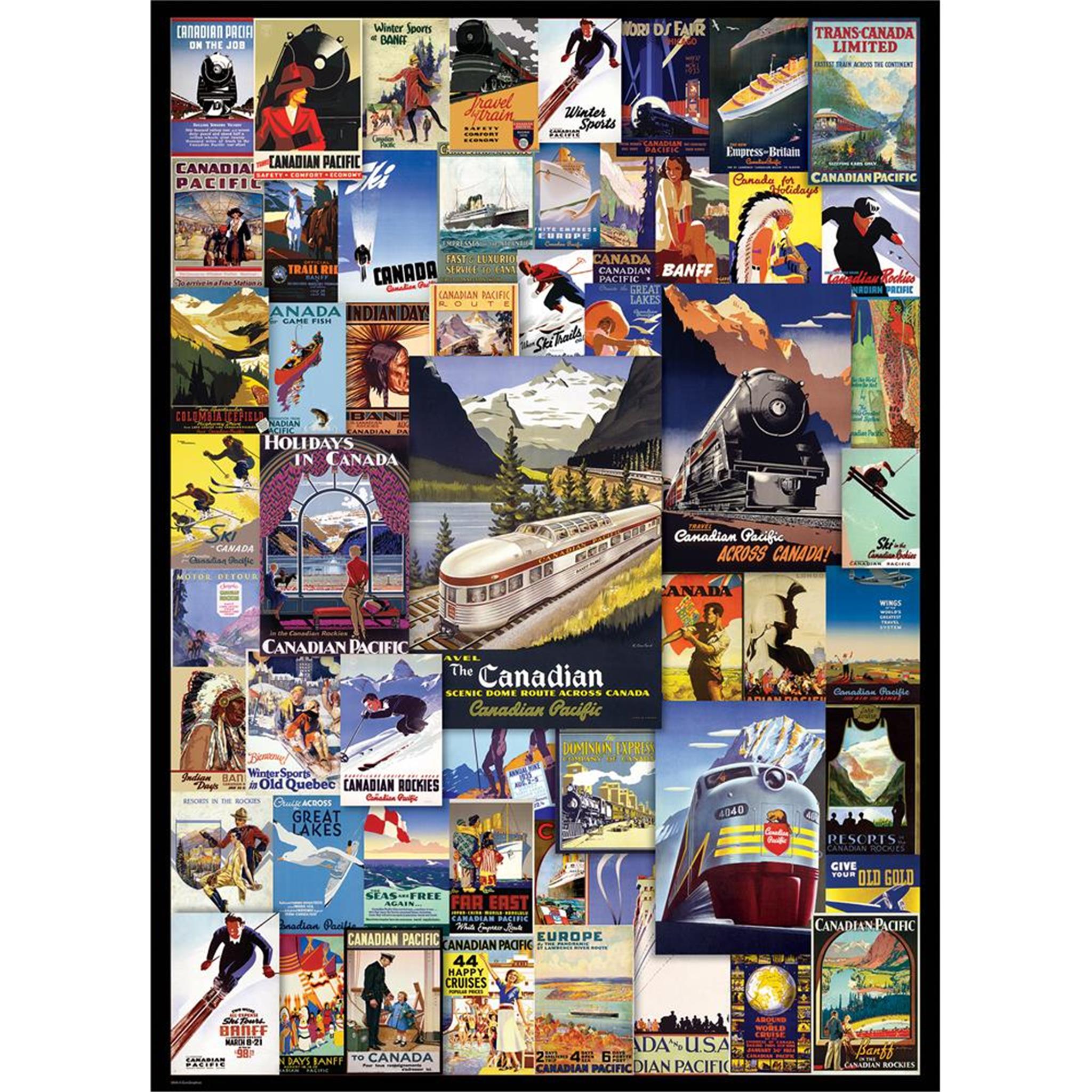 Canadian Pacific Railroad Adventures 1000 Piece Puzzle - Online Only