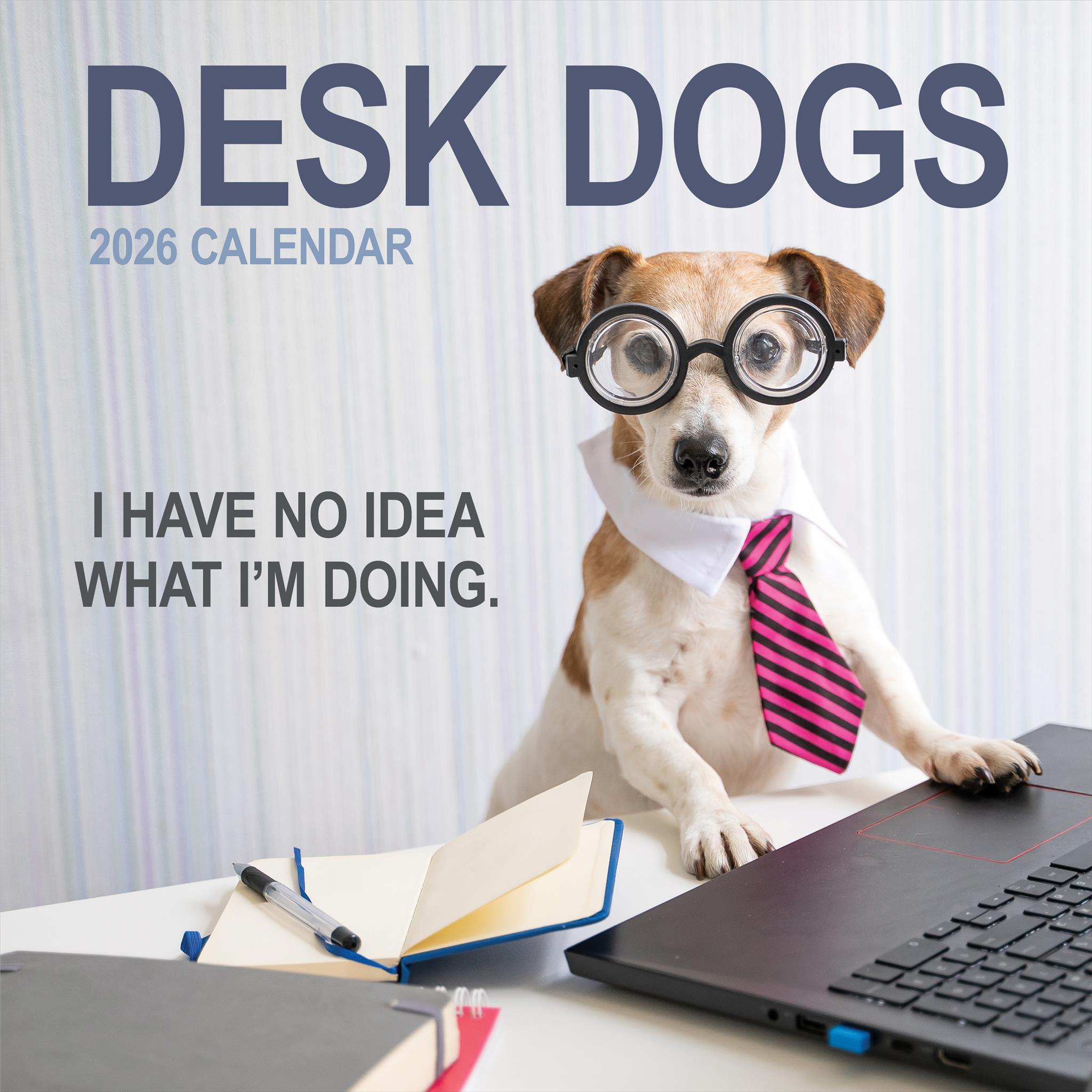 Calendrier mural Desk Dogs 2026