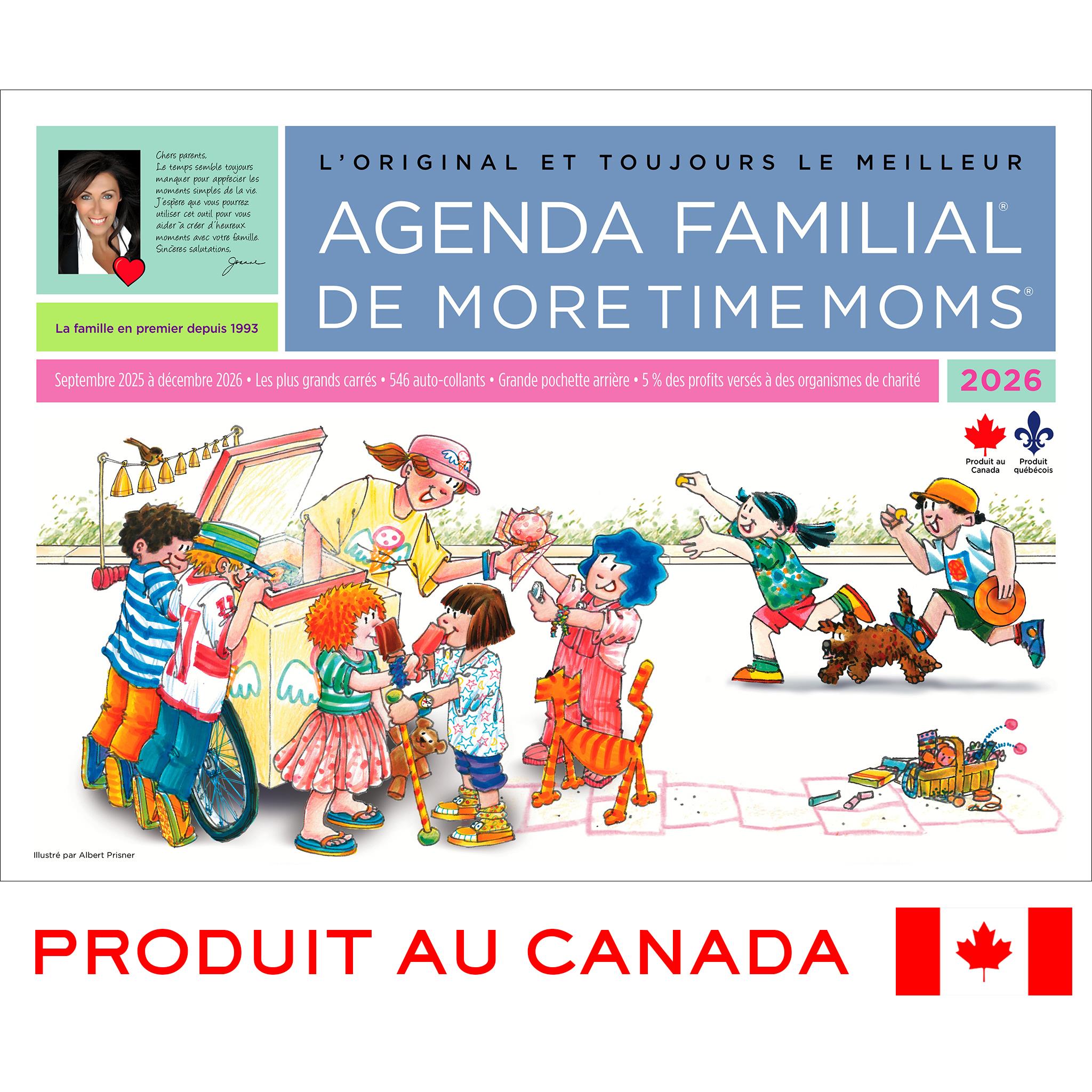 Agenda familial 2025-2026 (calendrier mural français)