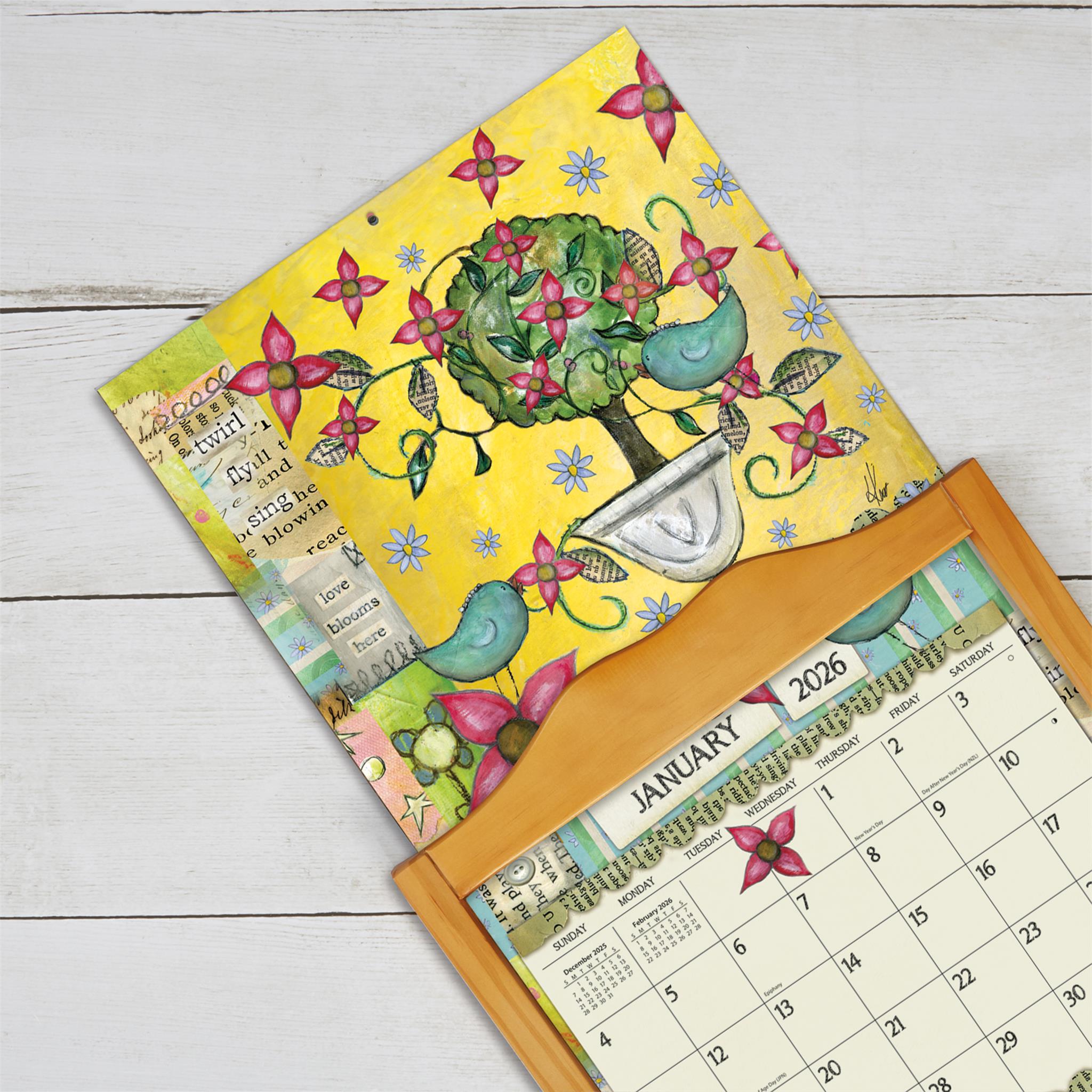 Calendrier mural de luxe Color My World 2026